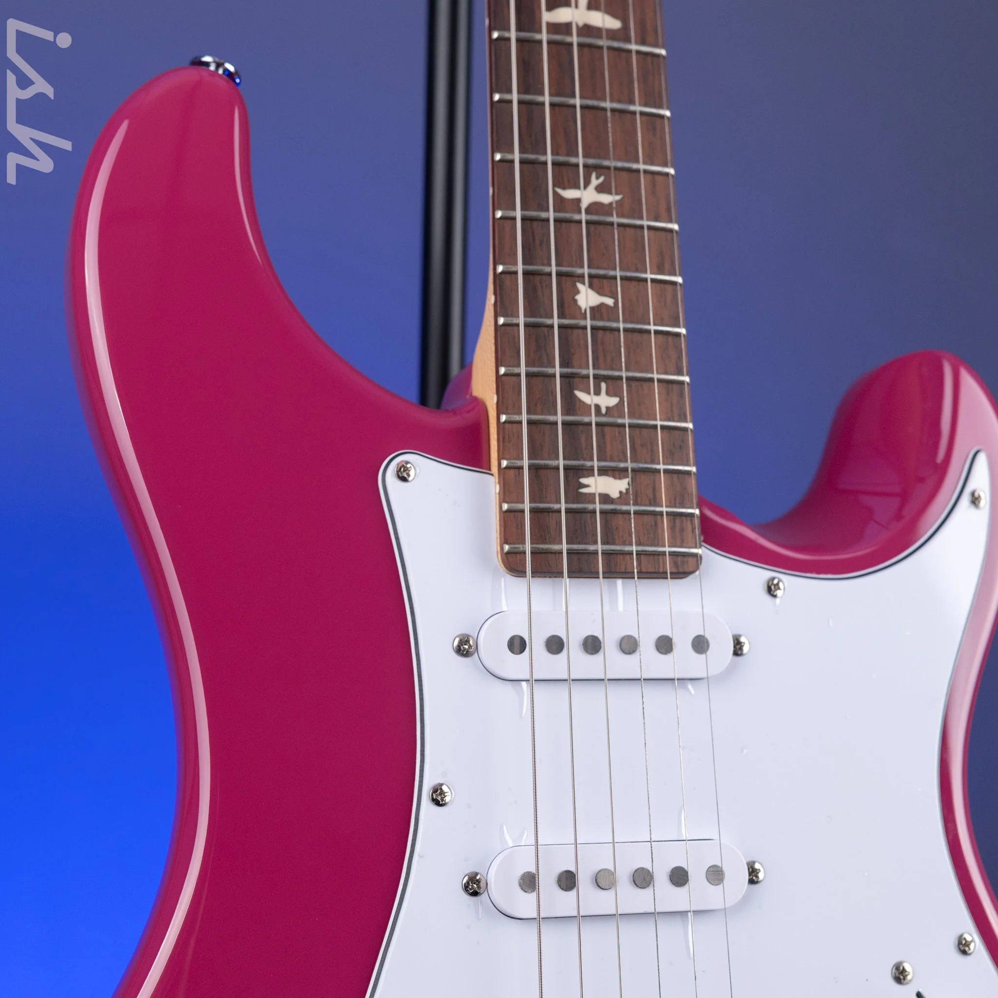 2021 PRS SE Silver Sky Dragon Fruit Demo - Image 4