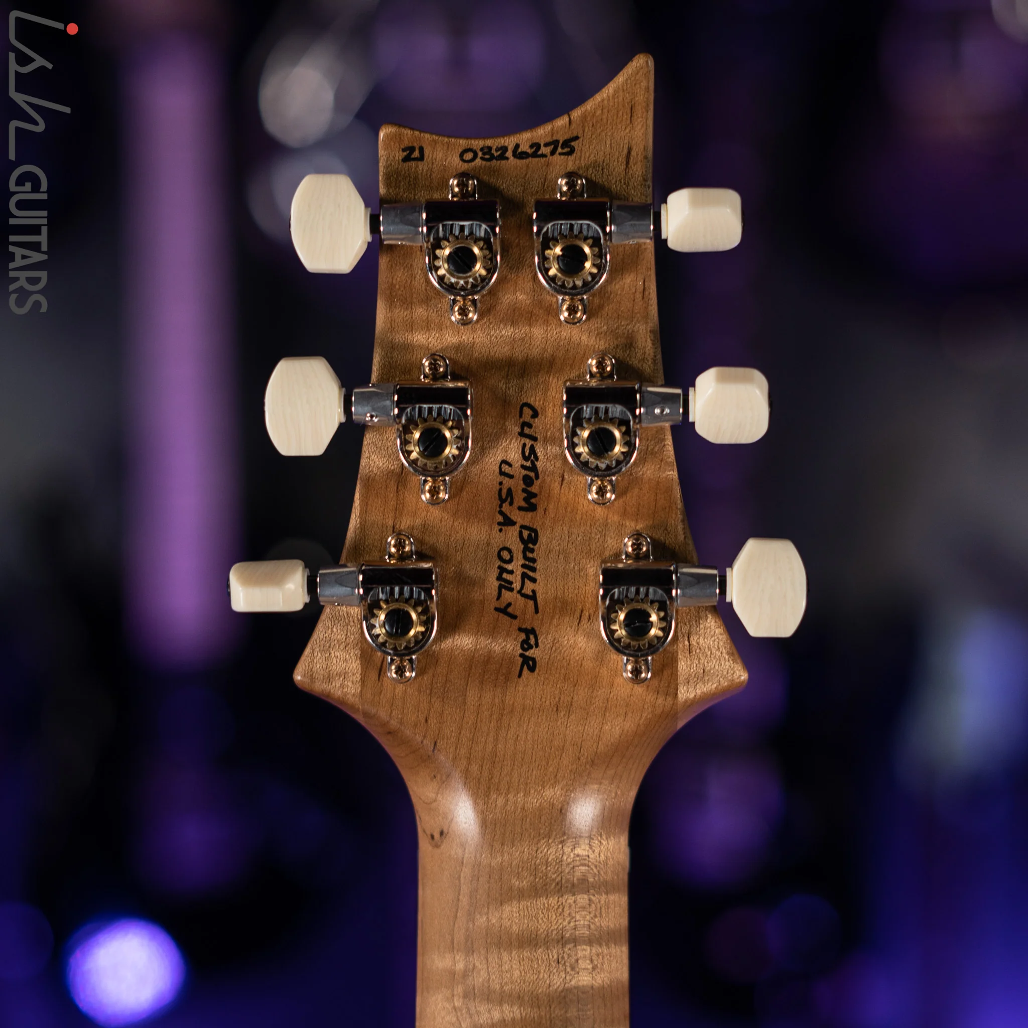 2021 PRS Wood Library DGT Figured Maple Neck Platinum Satin - Image 12