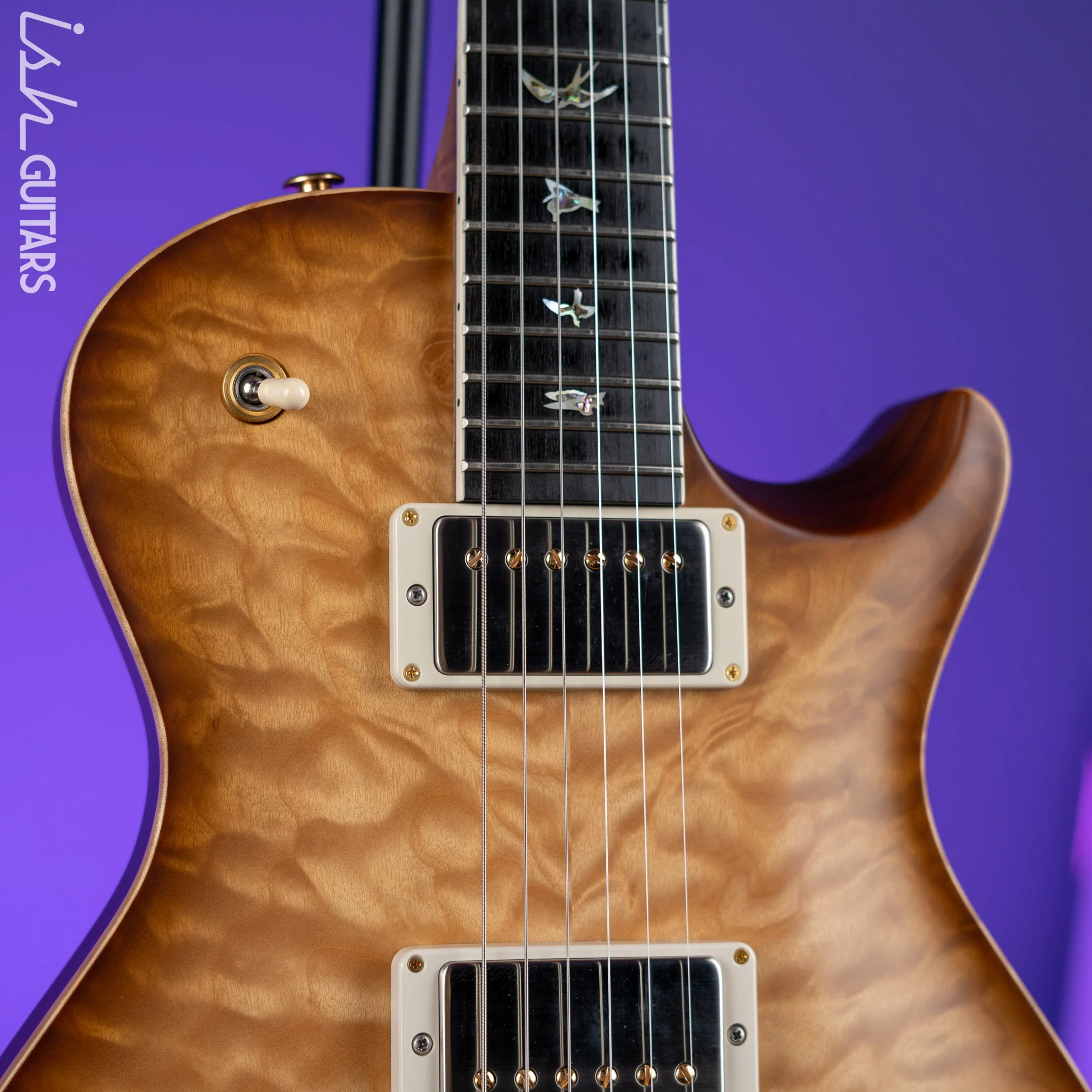2021 PRS Wood Library McCarty 594 Singlecut 10-Top Antique Natural Satin - Image 3