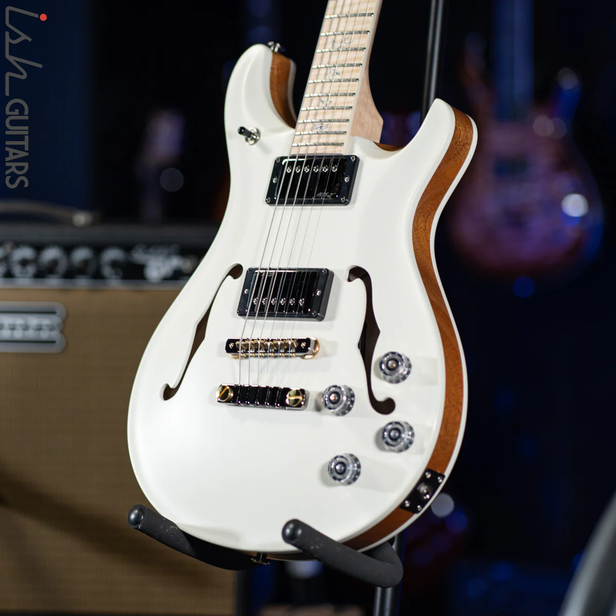 PRS McCarty 594 Hollowbody II Wood Library Antique White Satin - Image 5