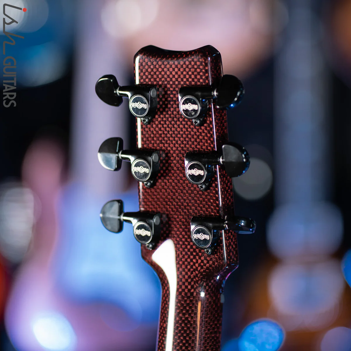 2021 RainSong BI-WS1000N2C Black Ice Acoustic Guitar Ish Exclusive Cranberry Red - Image 10