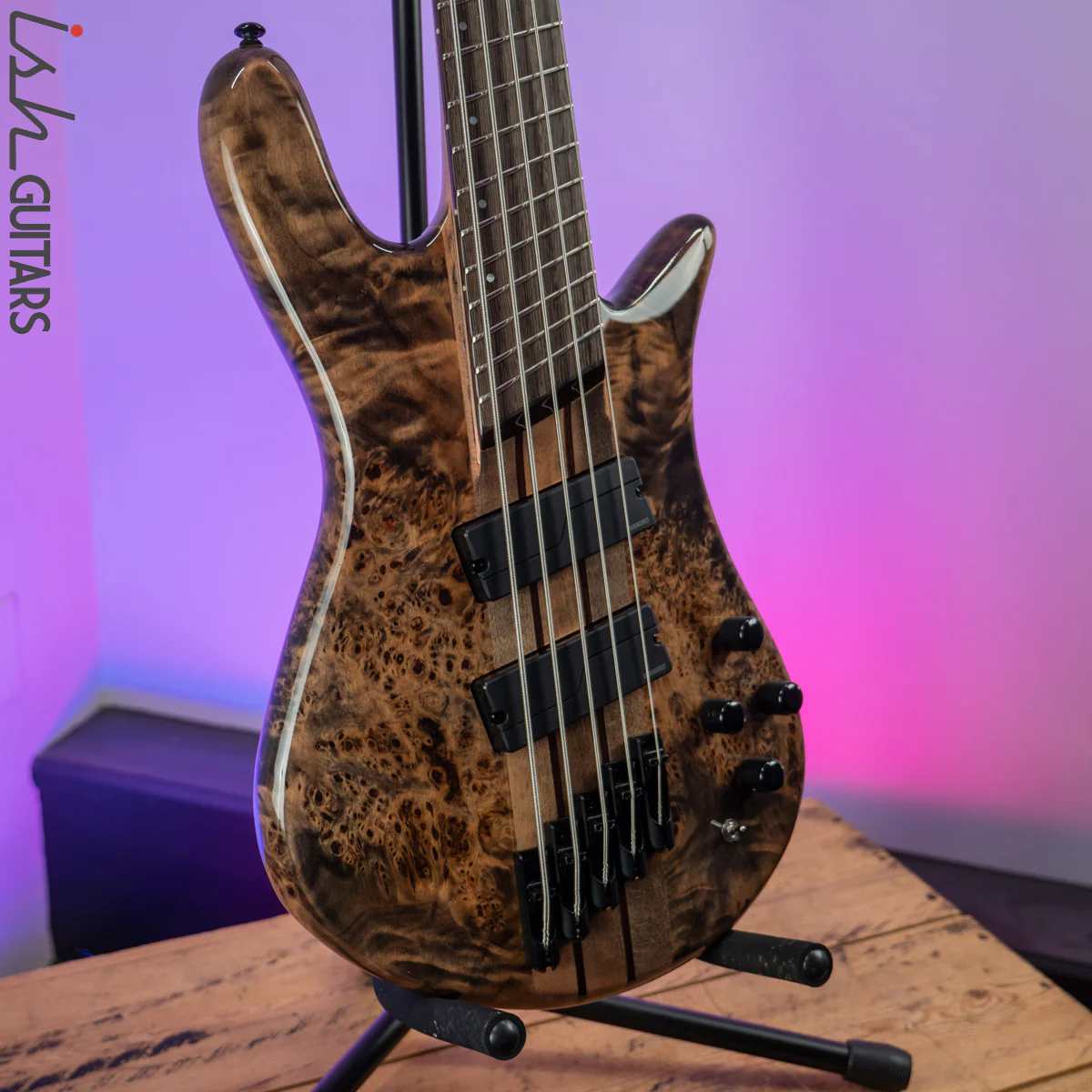 2021 Spector NS Dimension 5 Multi-Scale Super Faded Black Gloss - Image 5