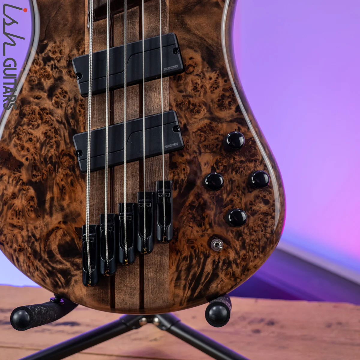 2021 Spector NS Dimension 5 Multi-Scale Super Faded Black Gloss - Image 4