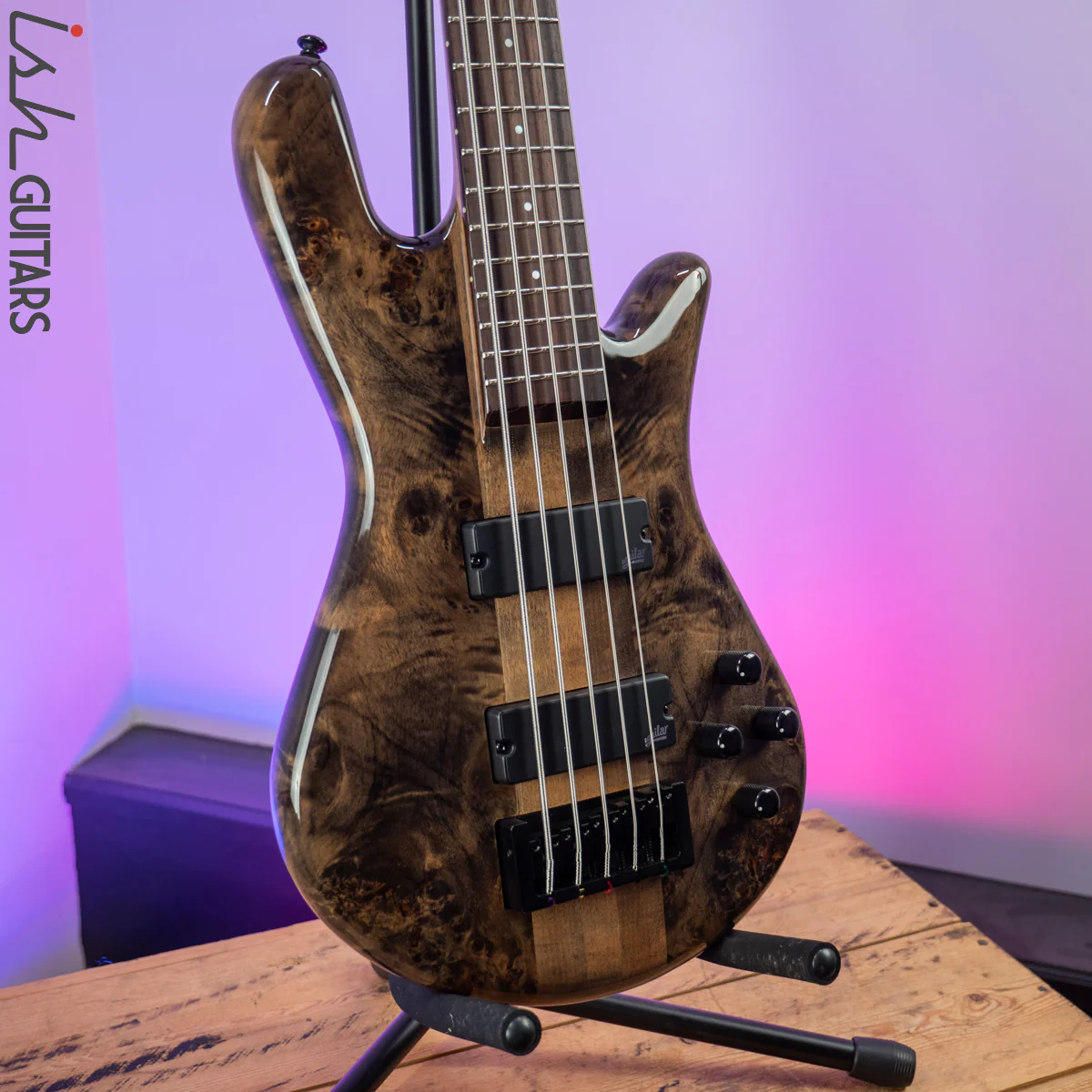 2021 Spector NS Ethos 5 Super Faded Black Gloss - Image 5