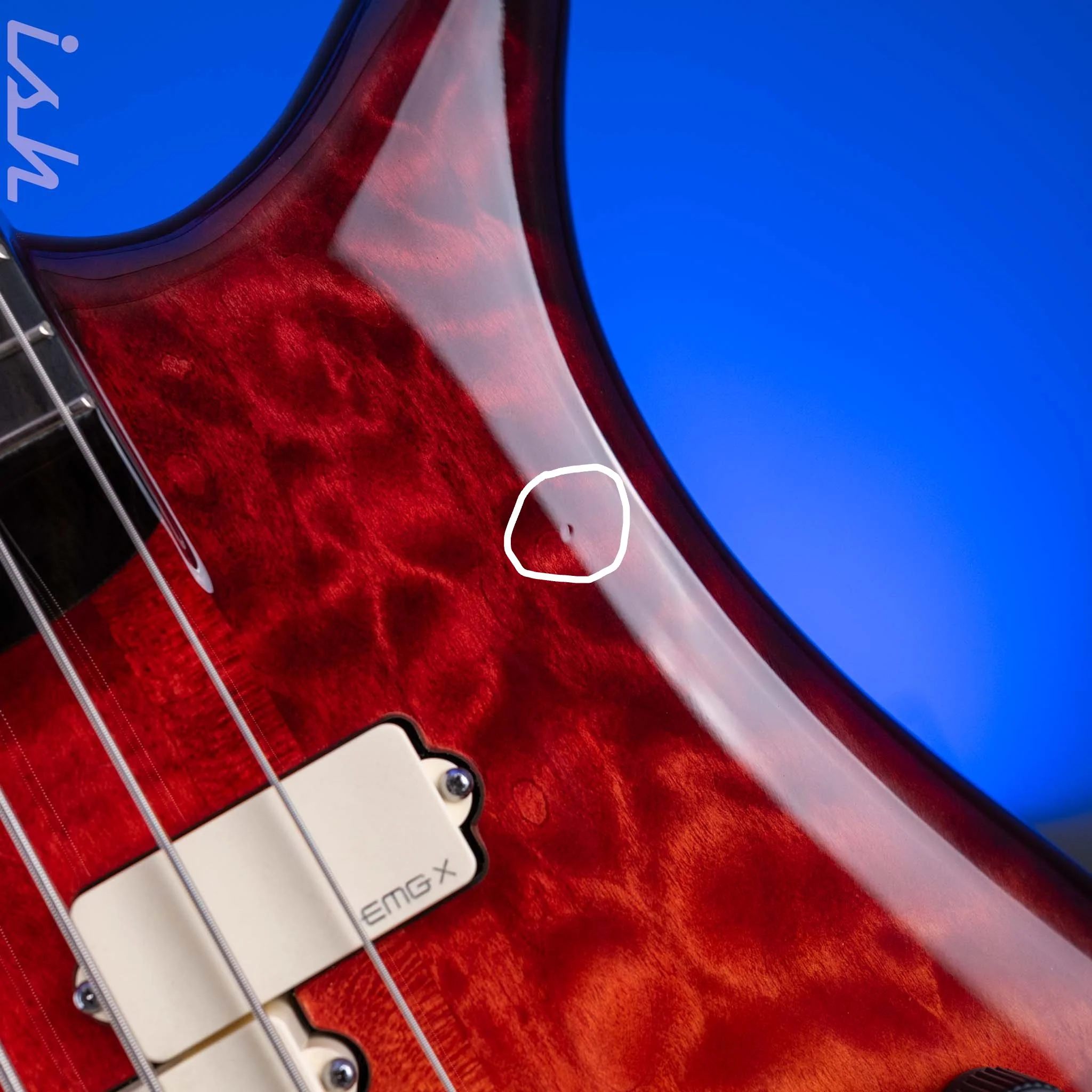 2021 Spector USA Custom NS-2 4-String Bass Lava Glow Gloss - Image 5