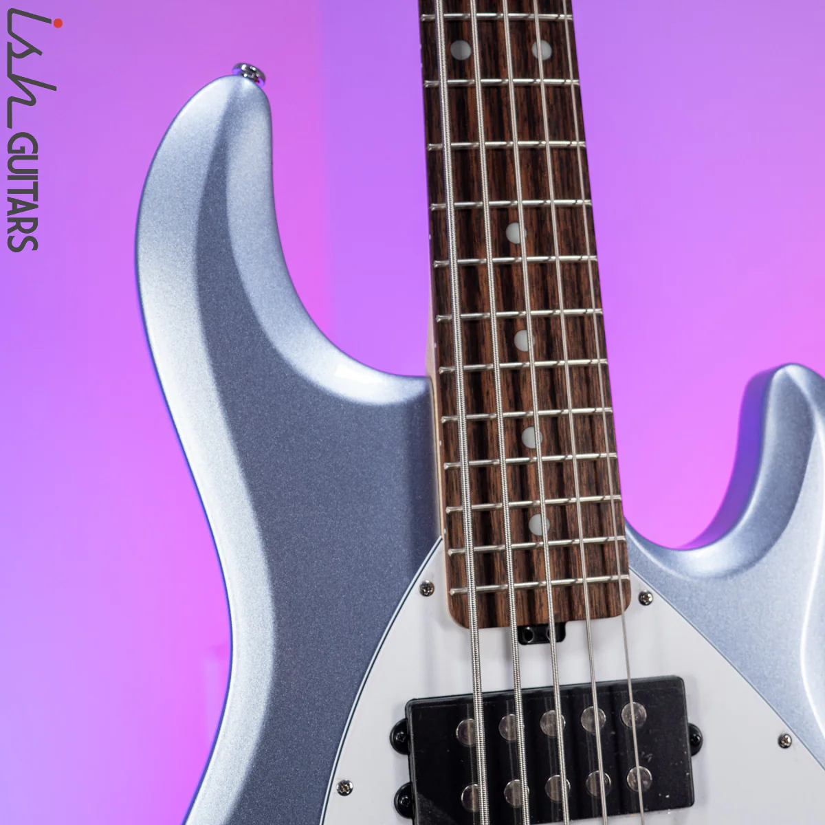 Sterling by Music Man StingRay 5 HH Sub Series Lake Blue Metallic - Image 3