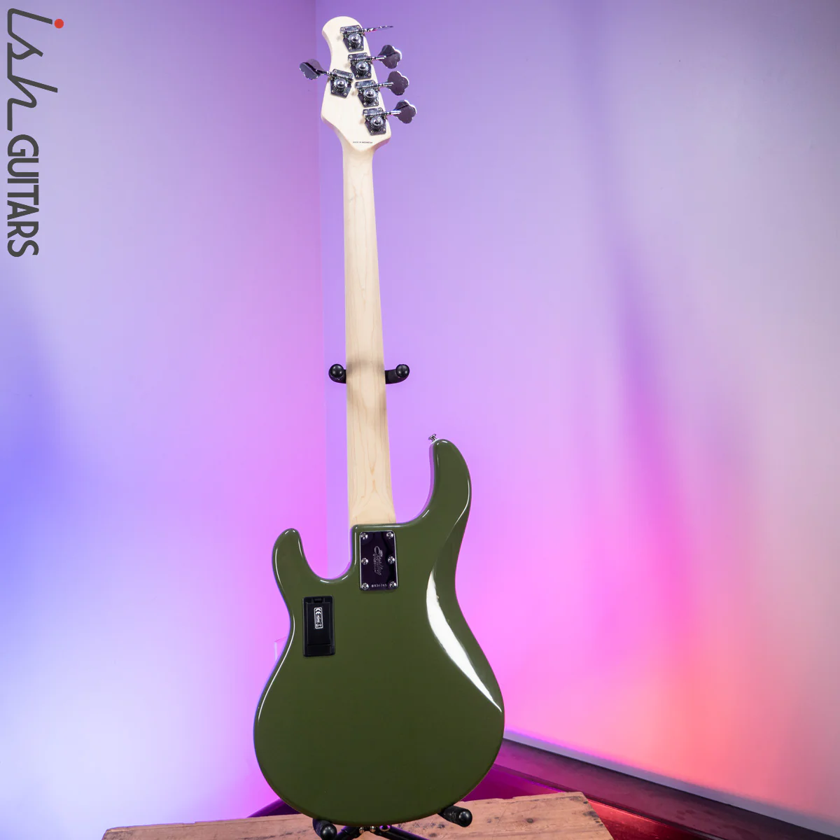 Sterling by Music Man StingRay 5 HH Sub Series Olive Green - Image 8