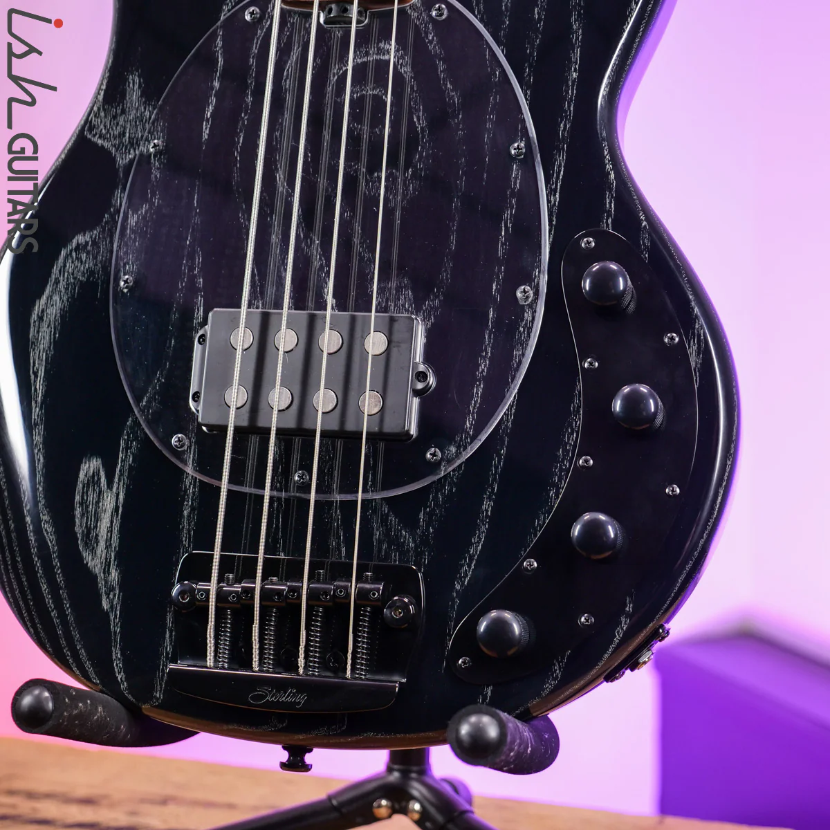 Sterling by Music Man StingRay Ray34 Ash Black - Image 4