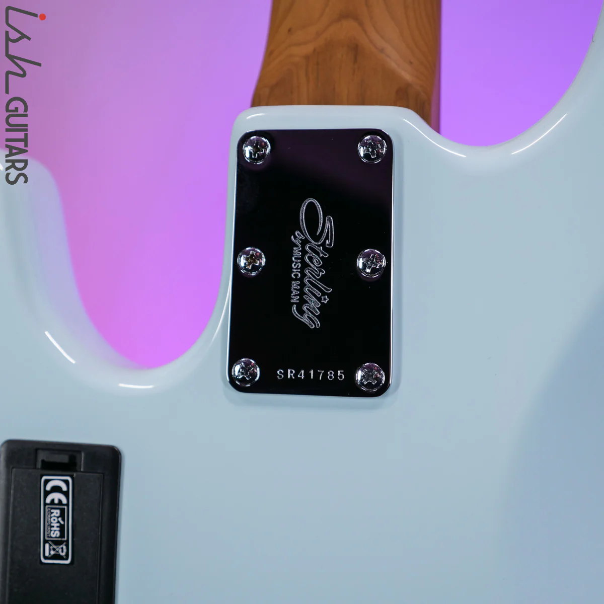 Sterling by Music Man StingRay Ray34HH Daphne Blue - Image 10