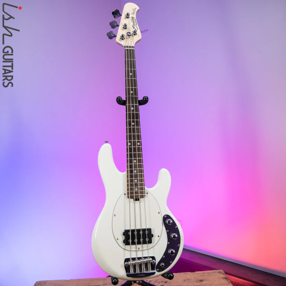 Sterling by Music Man StingRay Short Scale Olympic White - Image 2