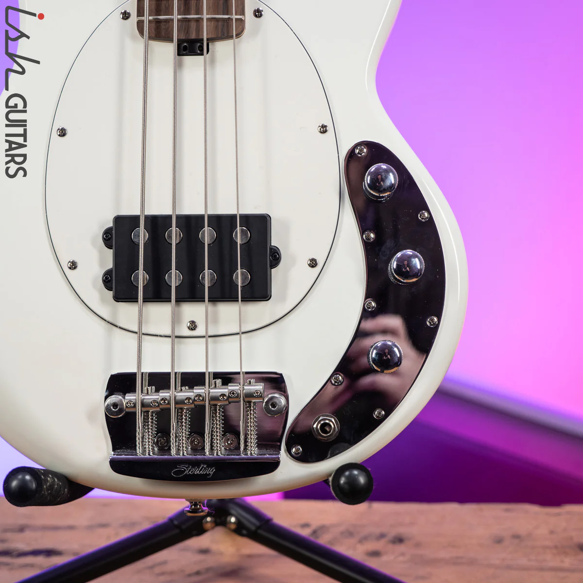 Sterling by Music Man StingRay Short Scale Olympic White - Image 4