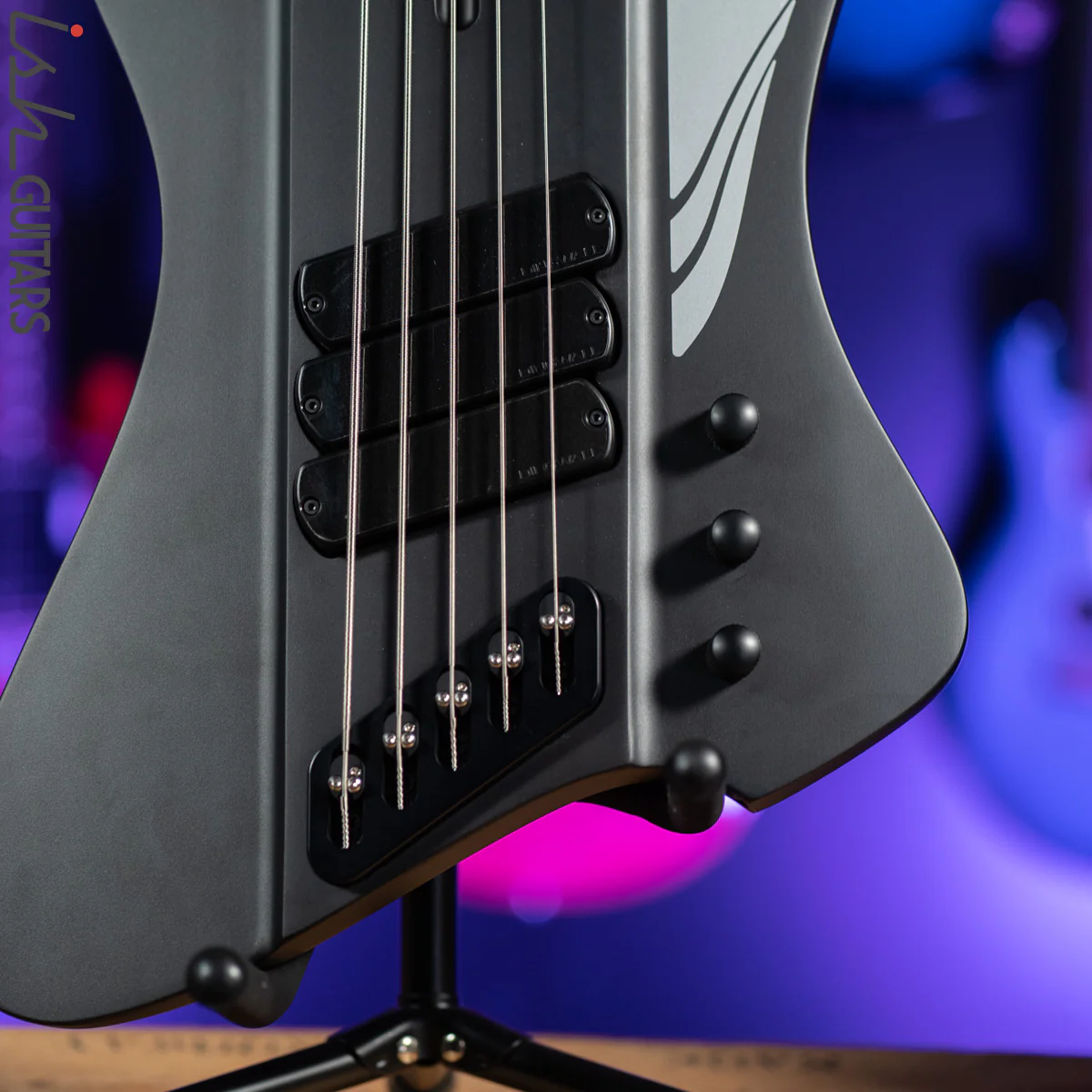 Dingwall D-Roc Standard 5-String Matte Metallic Black - Image 3