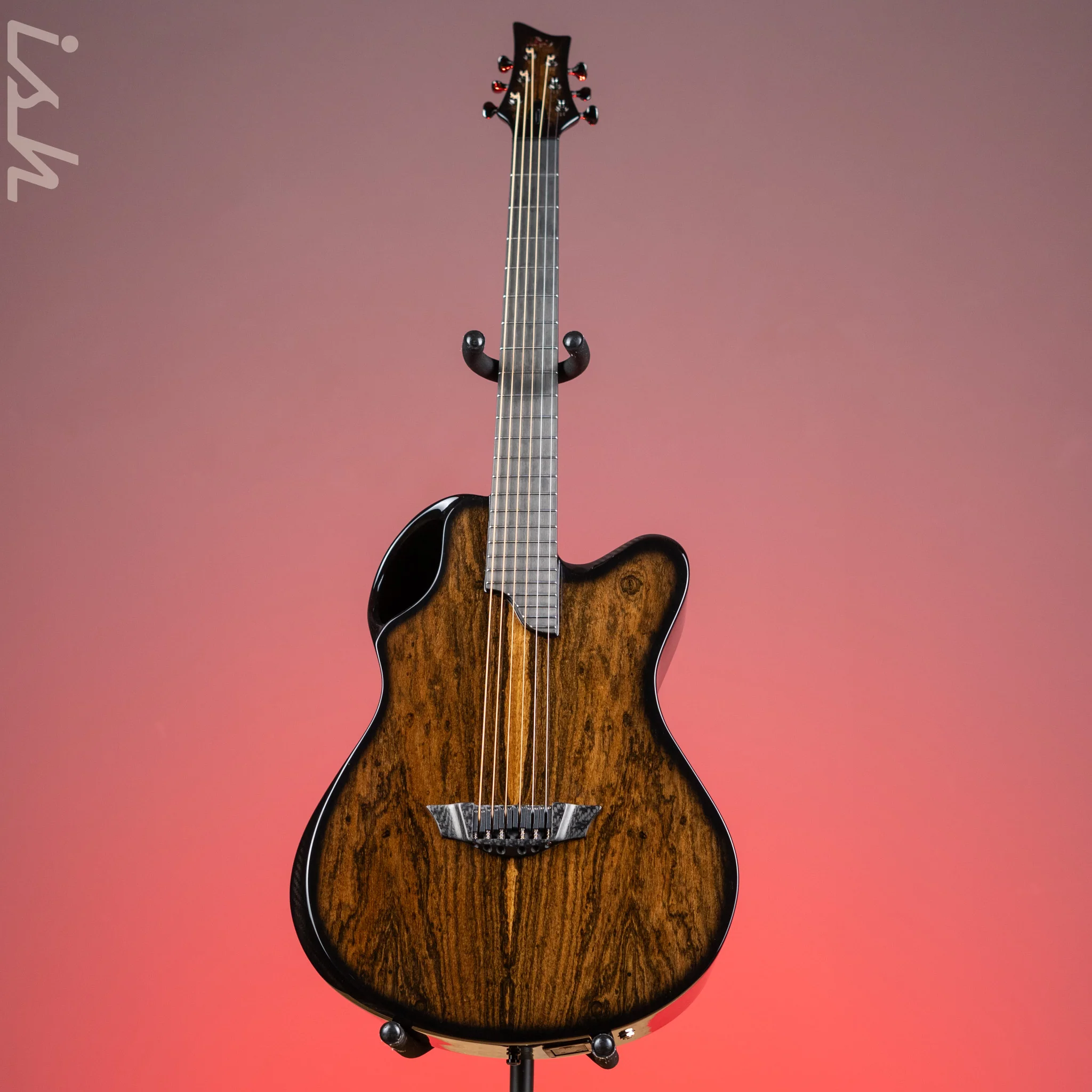 2022 Emerald X20 Carbon Acoustic Guitar Lauro Preto Natural - Image 2