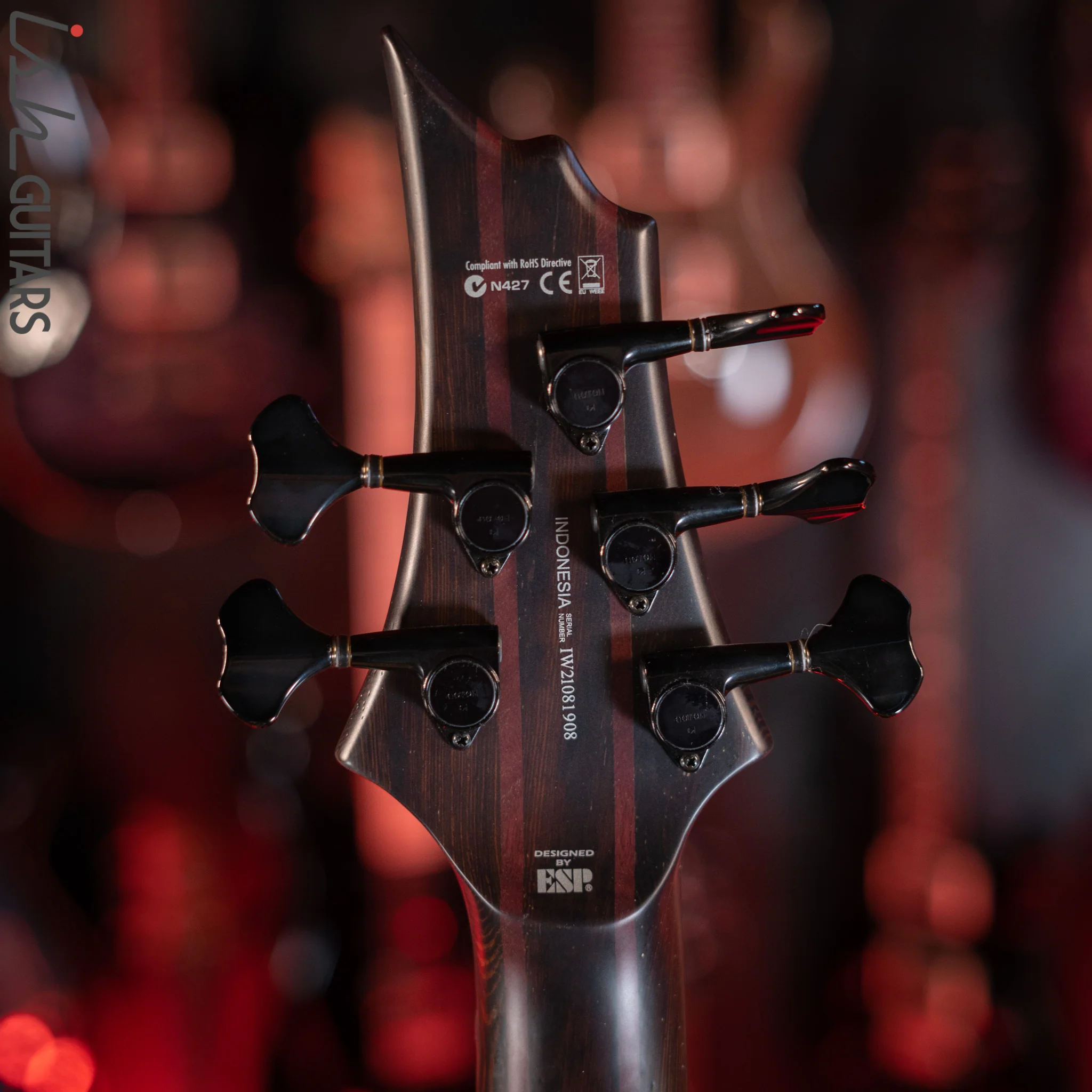 ESP LTD B1005MS Multi-Scale 5-String Bass Ziricote Top Natural Satin Demo - Image 12