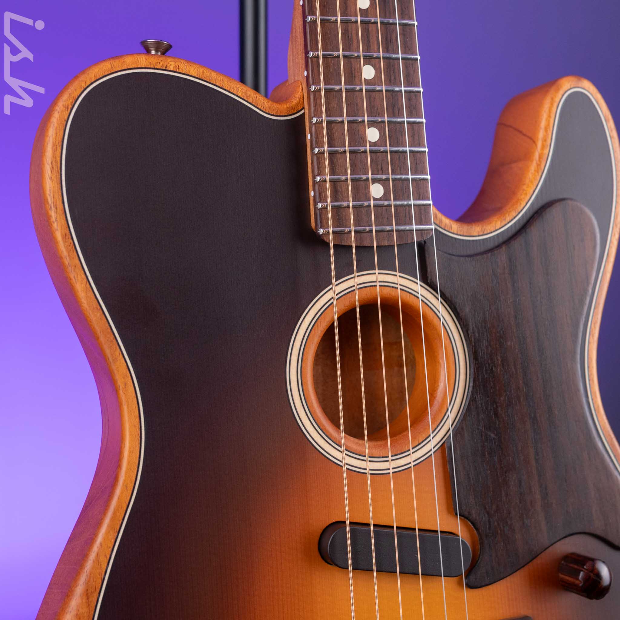 2022 Fender Acoustasonic Telecaster Sunburst - Image 3