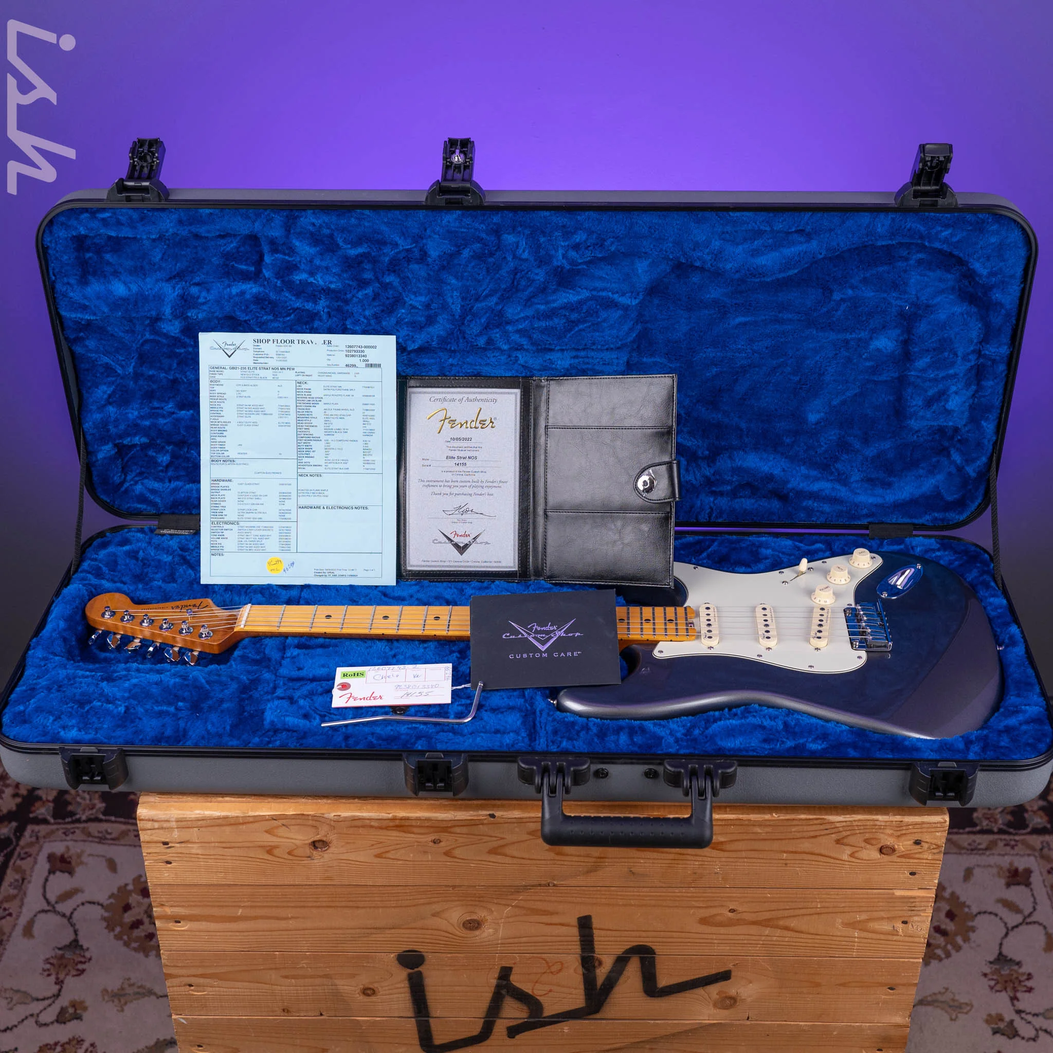 2022 Fender Elite Stratocaster NOS Custom Shop Pewter - Image 12