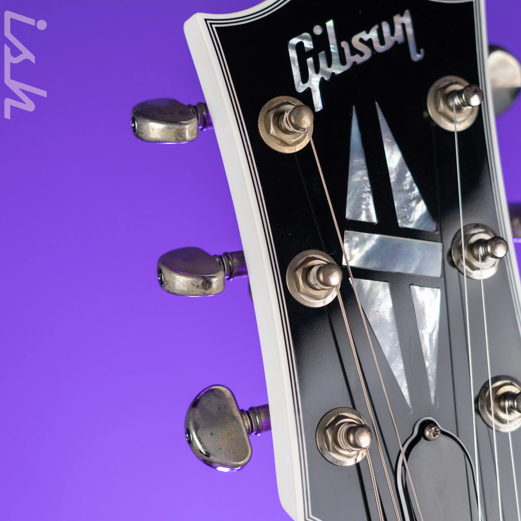 2022 Gibson Les Paul Custom w/ Ebony Fingerboard White Gloss - Image 8