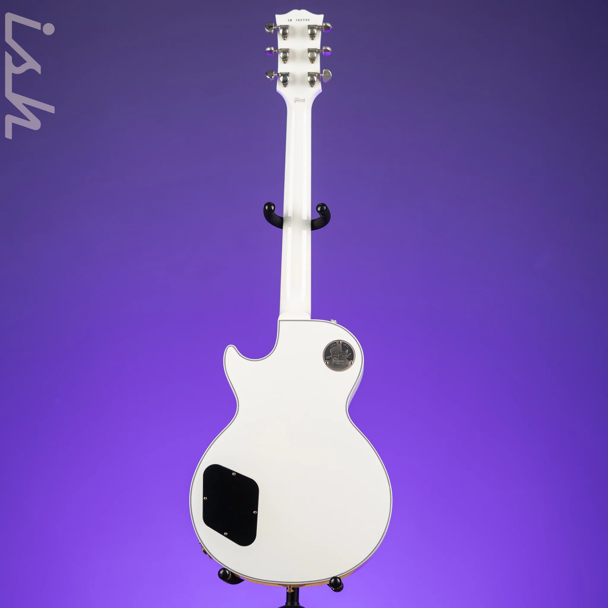 2022 Gibson Les Paul Custom w/ Ebony Fingerboard White Gloss - Image 11