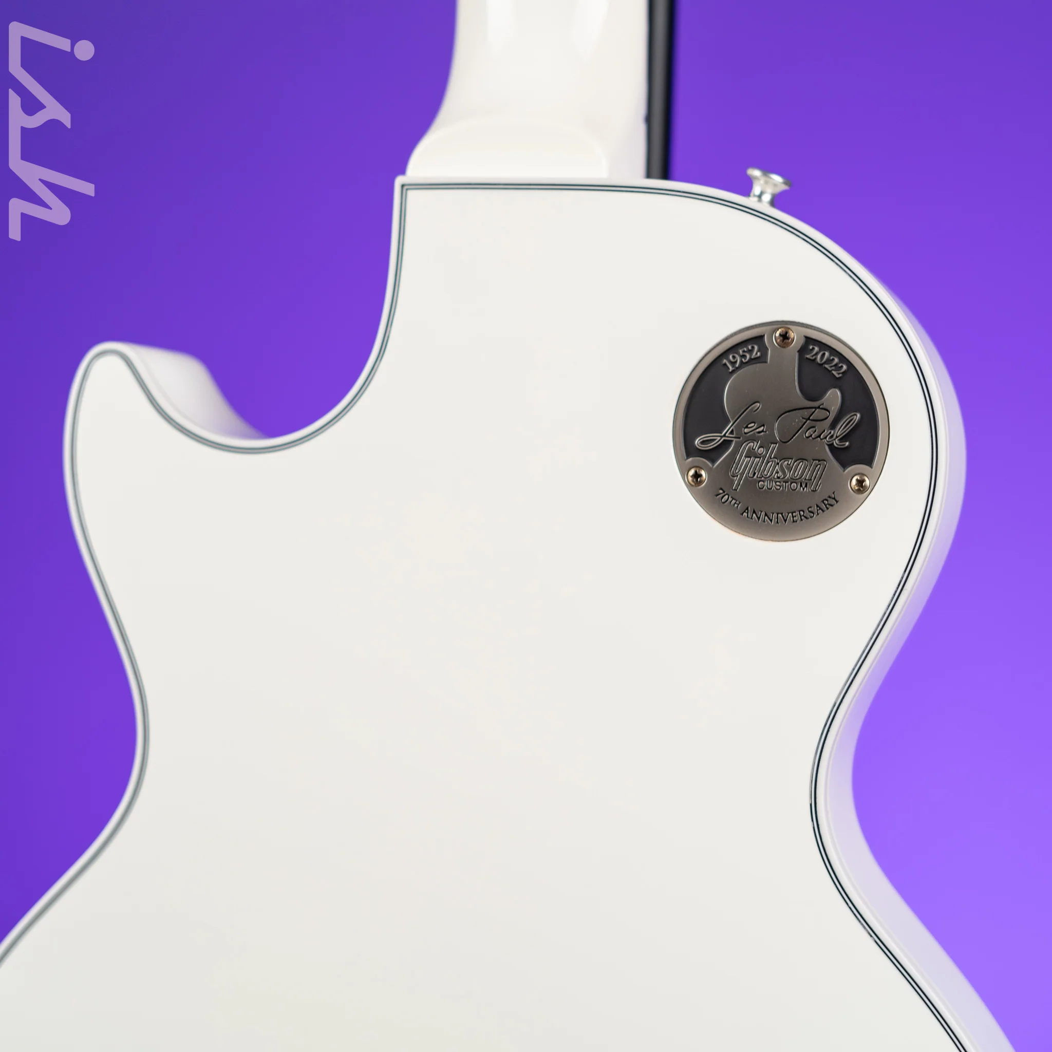 2022 Gibson Les Paul Custom w/ Ebony Fingerboard White Gloss - Image 13