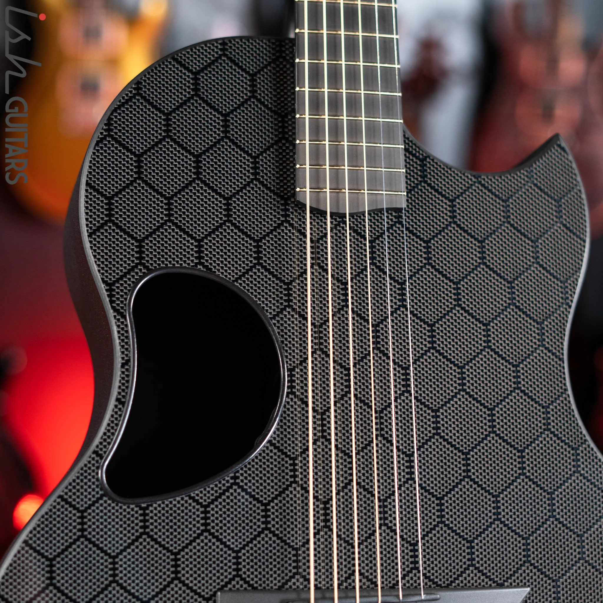 2022 McPherson Sable Carbon Fiber Acoustic Electric Guitar Honeycomb Gloss - Image 3