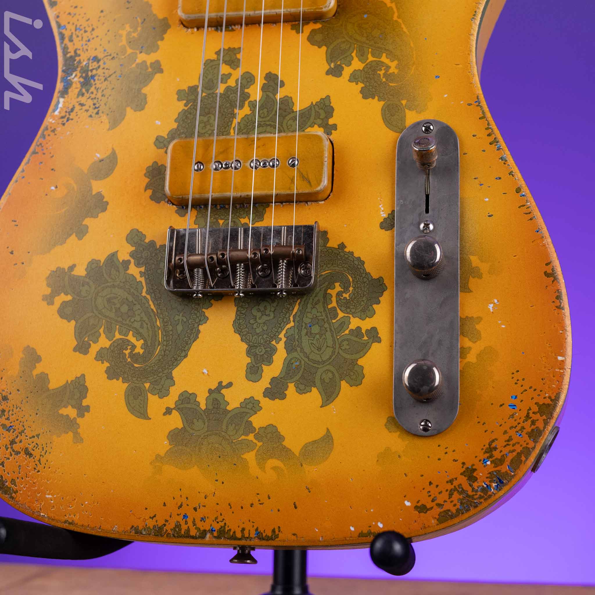 2022 Palir Titan Yellow w/ Faded Blue Paisley - Image 4