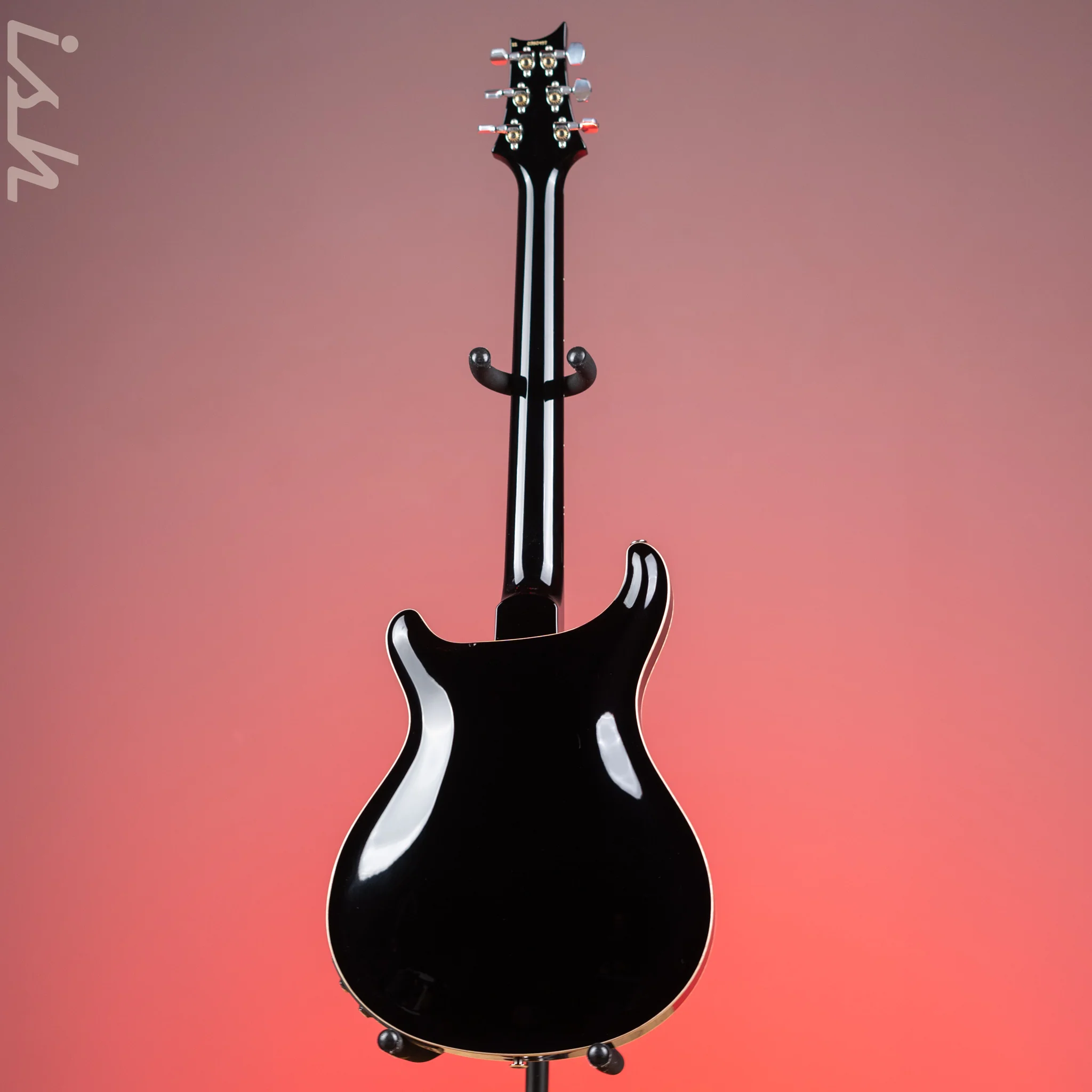 2022 PRS Hollowbody II Piezo Black Gloss W/ Natural Binding - Image 7