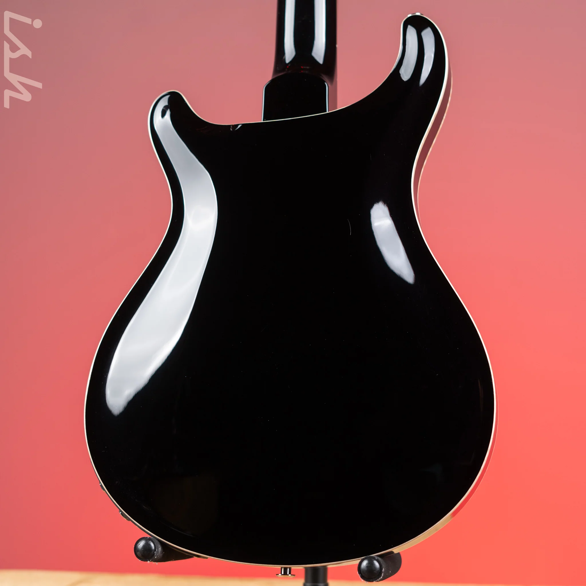 2022 PRS Hollowbody II Piezo Black Gloss W/ Natural Binding - Image 8