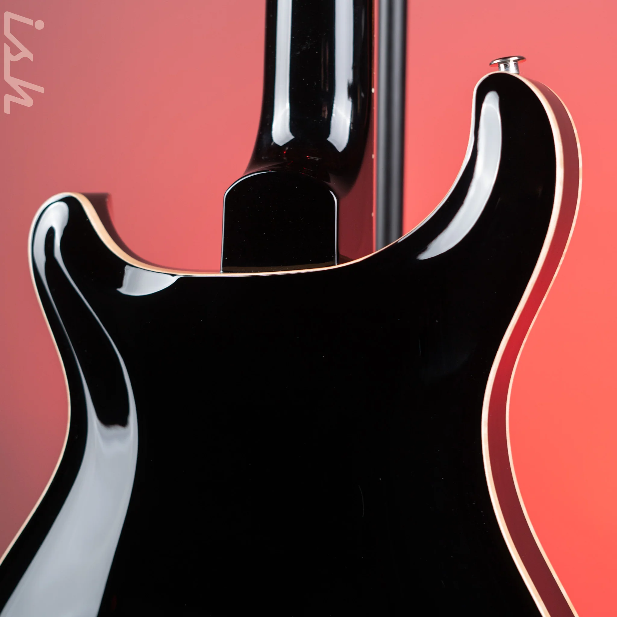 2022 PRS Hollowbody II Piezo Black Gloss W/ Natural Binding - Image 9