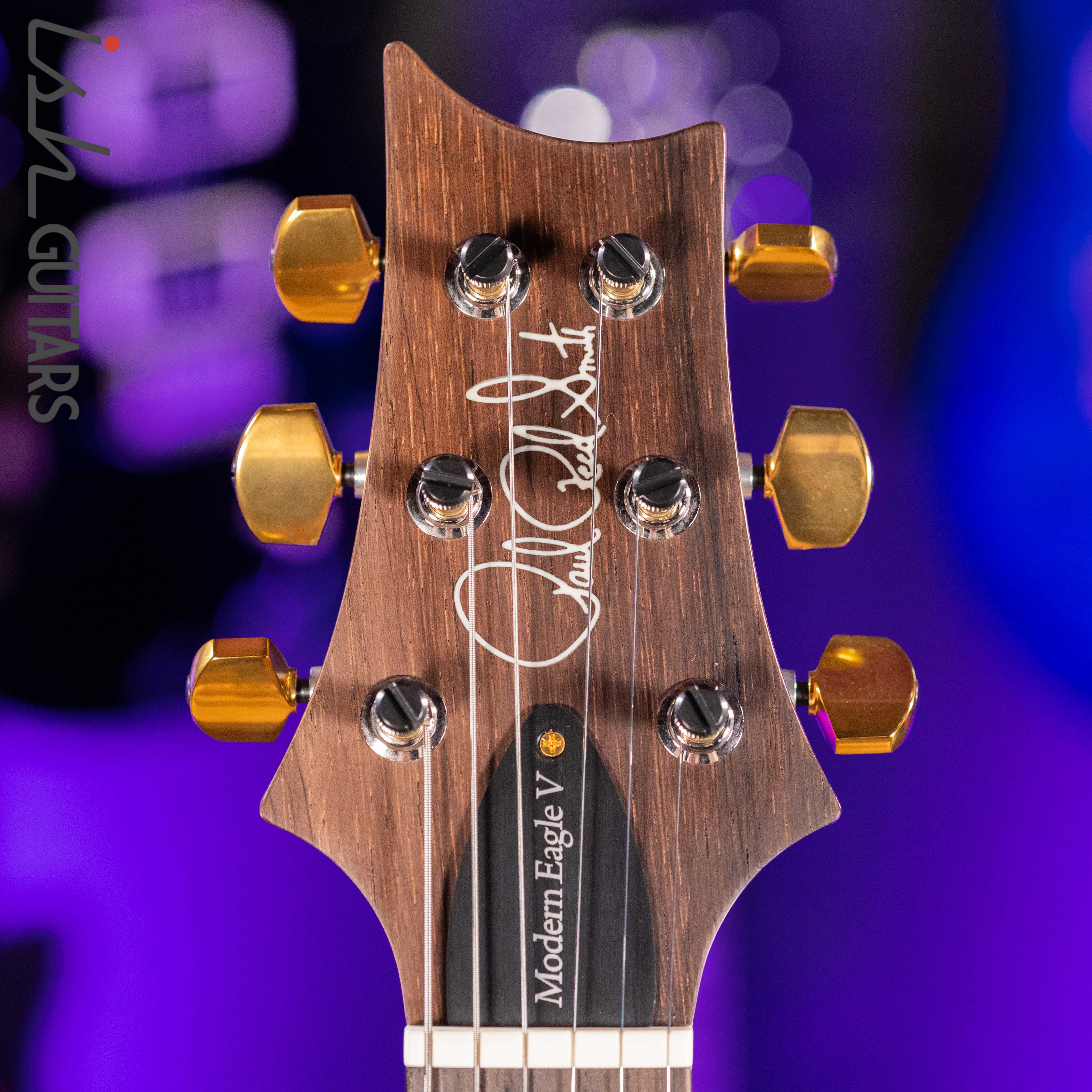PRS Wood Library Modern Eagle V Satin Opaque Black Brazilian Rosewood - Image 7