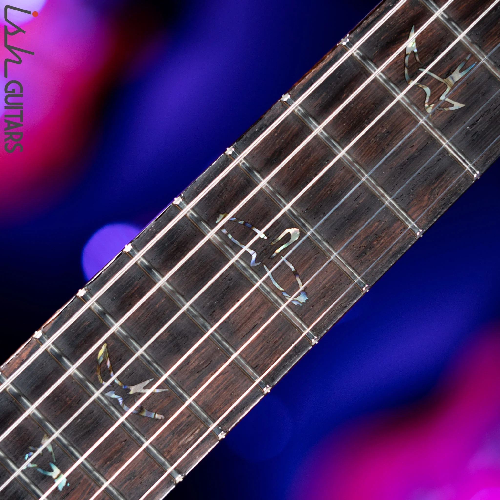 PRS Wood Library Modern Eagle V 10-Top Quilt Jade Green Smoked Burst Wrap - Image 5