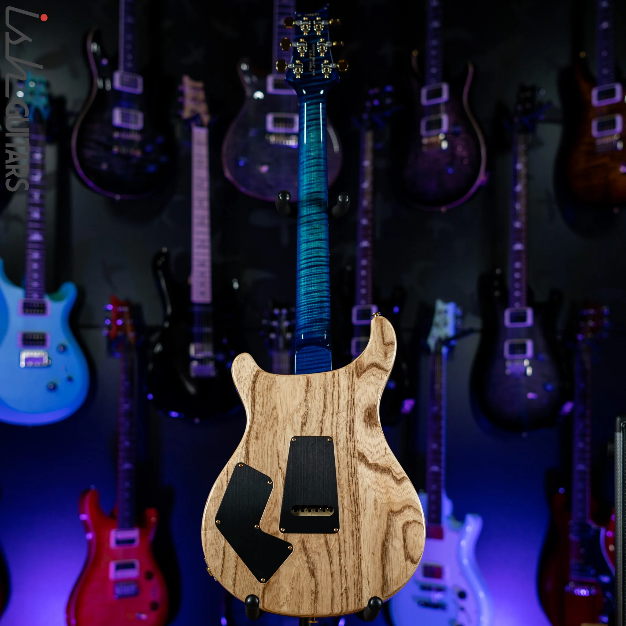 PRS Modern Eagle V Wood Library One Piece Quilt River Blue w/ Blue Burst - Image 6