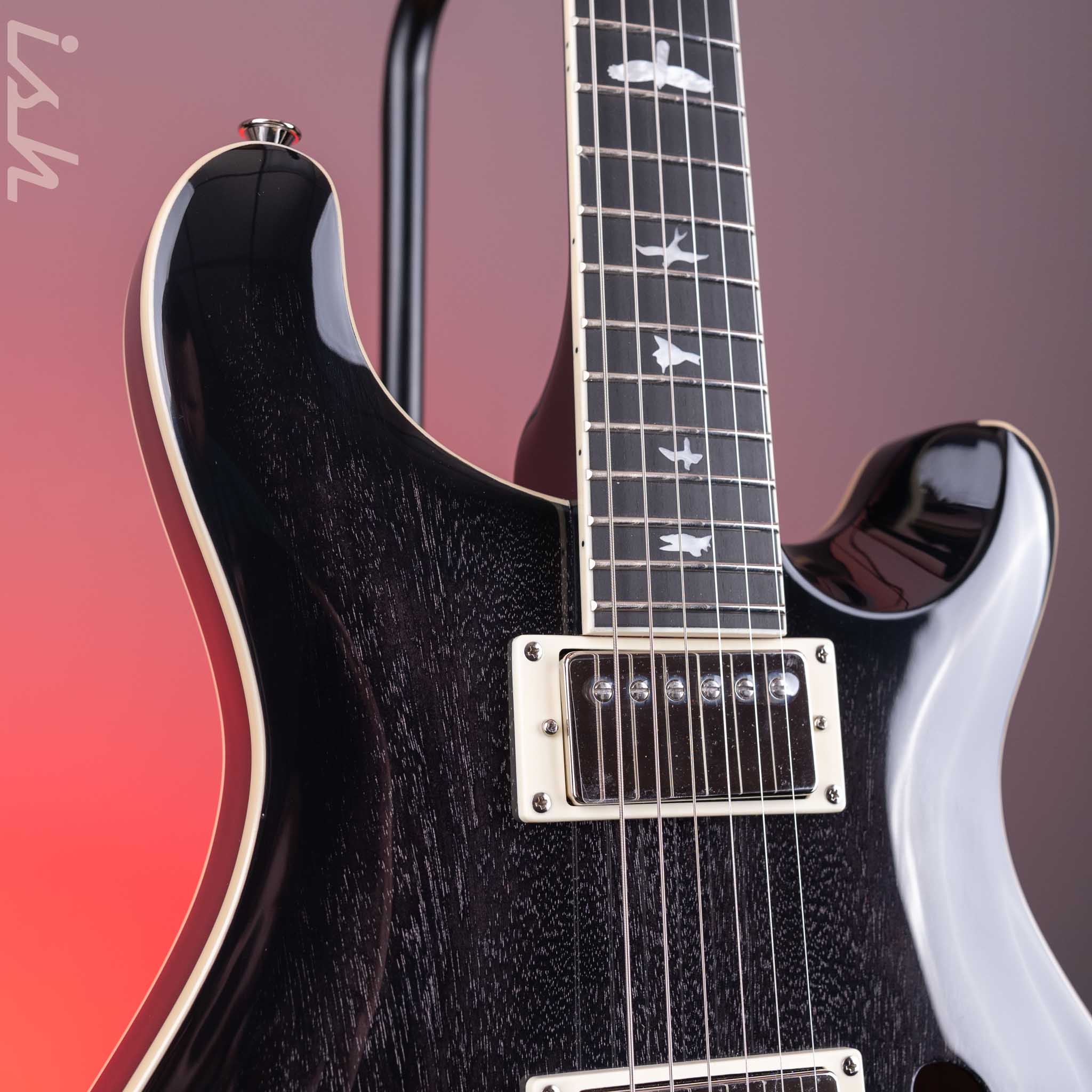 2022 PRS SE Hollowbody II Black Doghair - Image 3