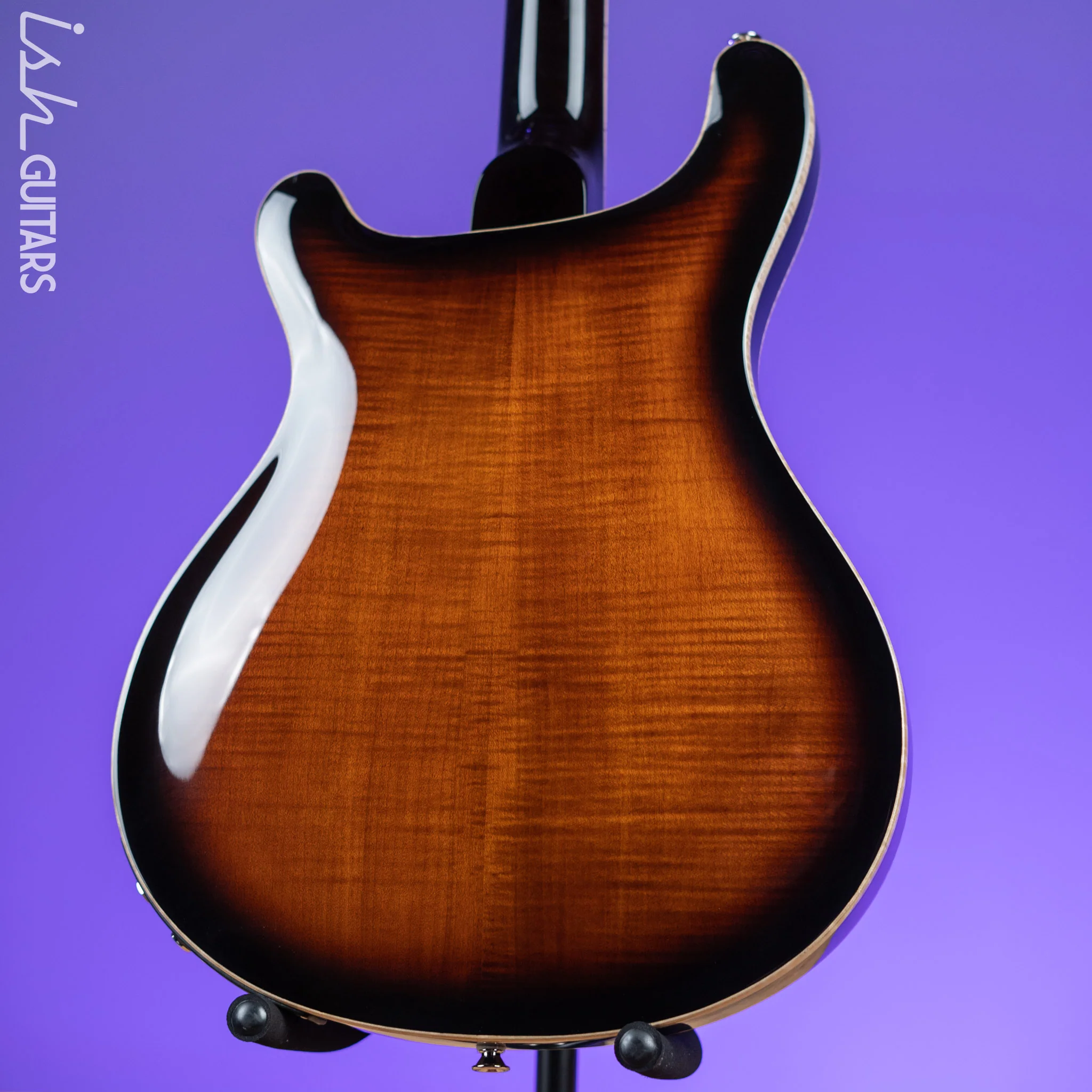 2022 PRS SE Hollowbody II Piezo Black Gold Burst - Image 8