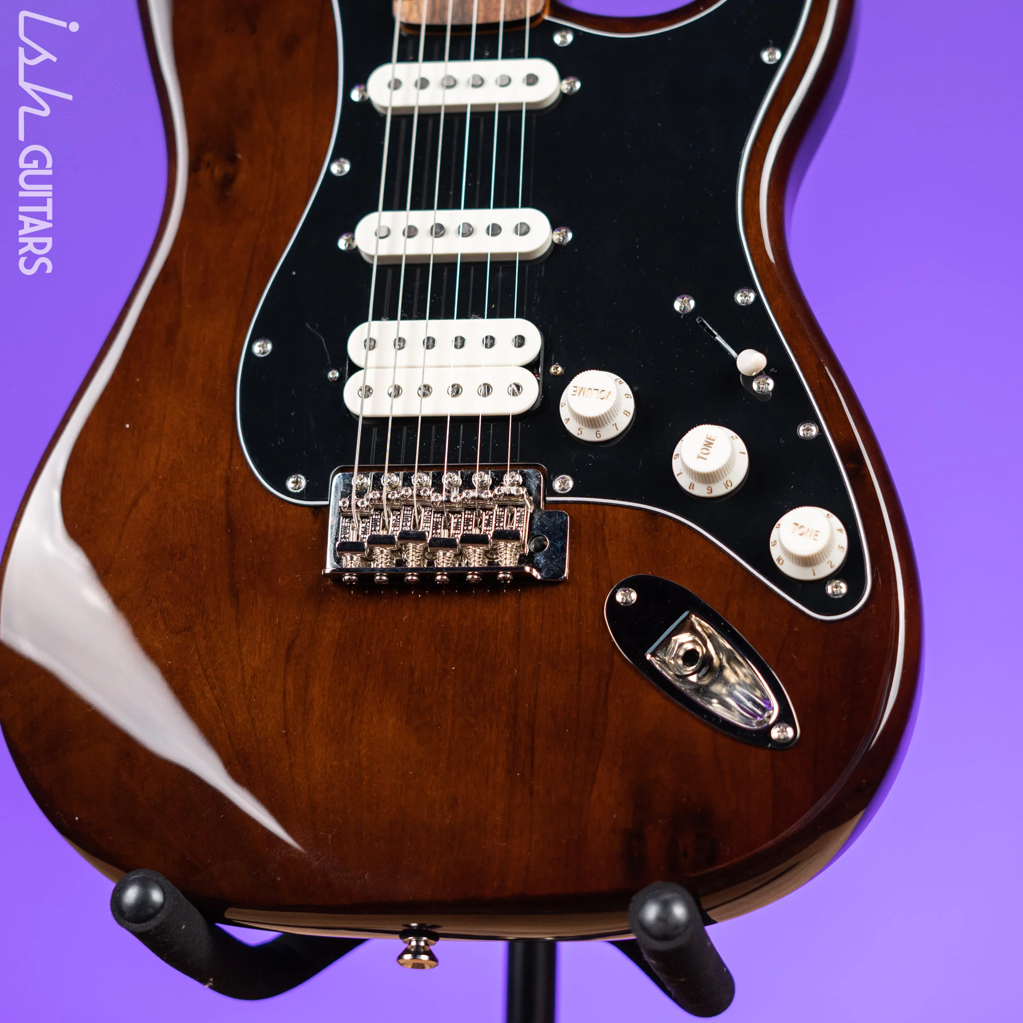 2022 Squier Classic Vibe 70’s HSS Natural Walnut - Image 4