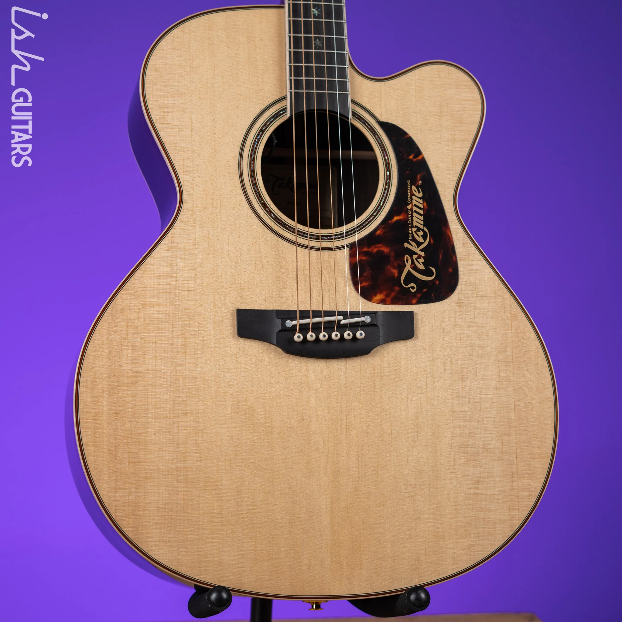 Takamine P7JC Jumbo Cutaway Acoustic-Electric Guitar Natural - Image 2