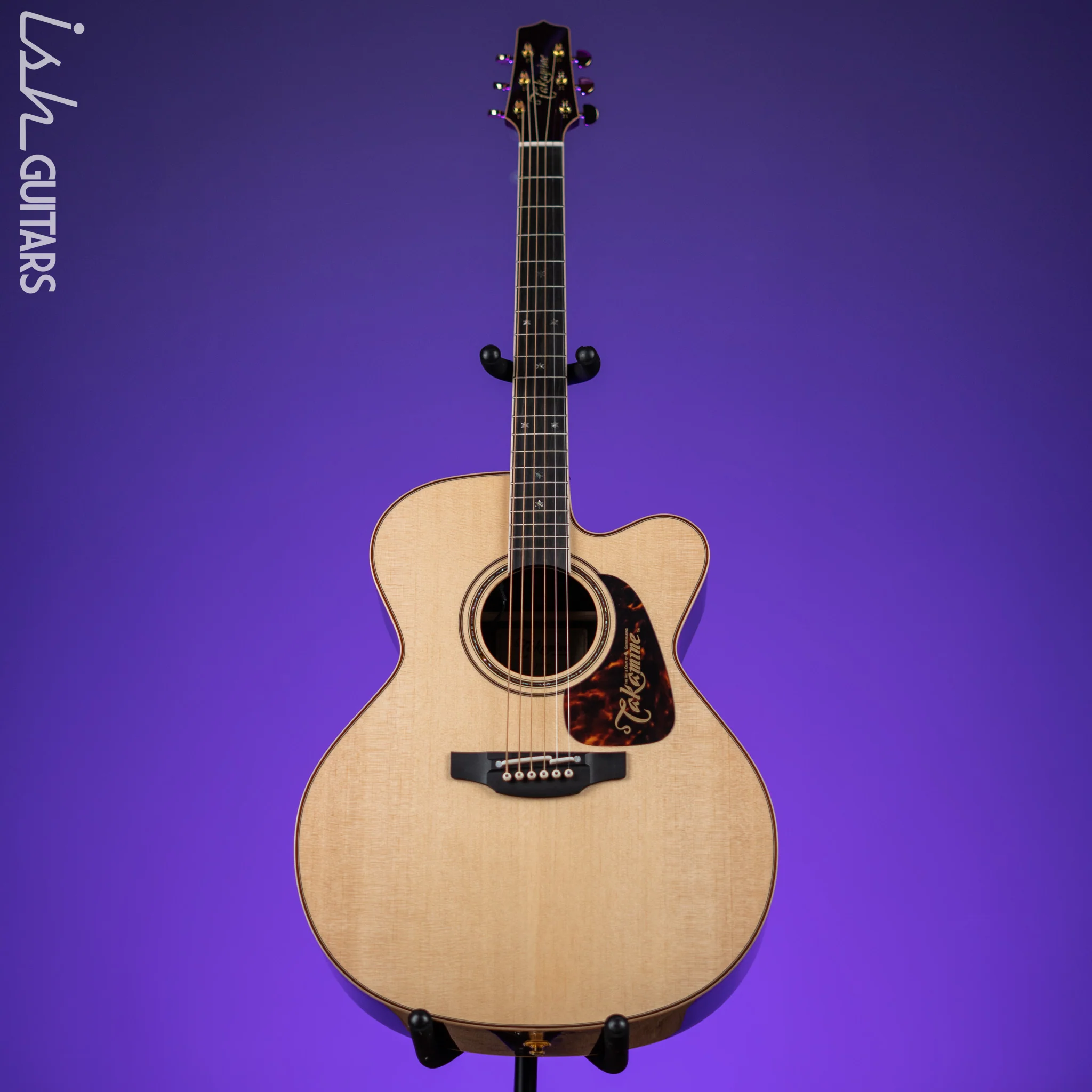 Takamine P7JC Jumbo Cutaway Acoustic-Electric Guitar Natural - Image 3