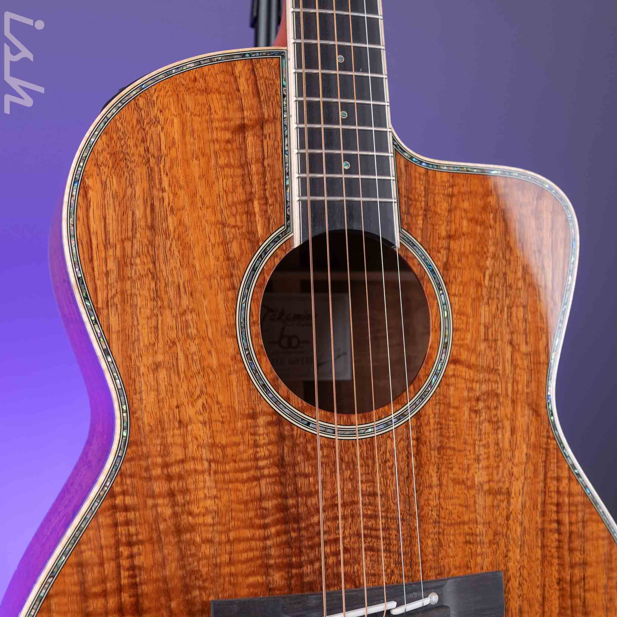 2022 Takamine “The 60th” Limited Edition Acoustic-Electric Guitar Natural - Real DIAMOND Inlay - Image 3