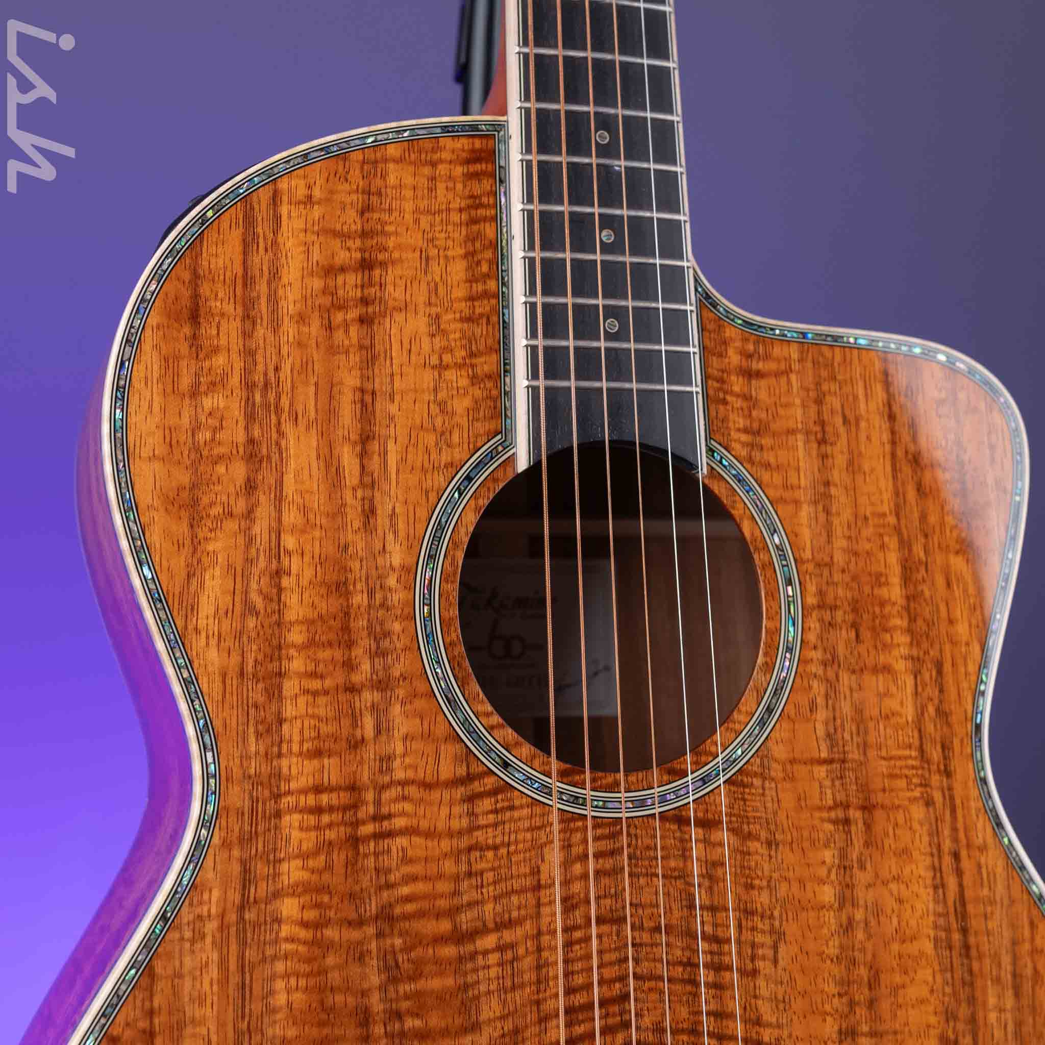 2022 Takamine “The 60th” Limited Edition Acoustic-Electric Guitar Natural - Real DIAMOND Inlay - Image 3