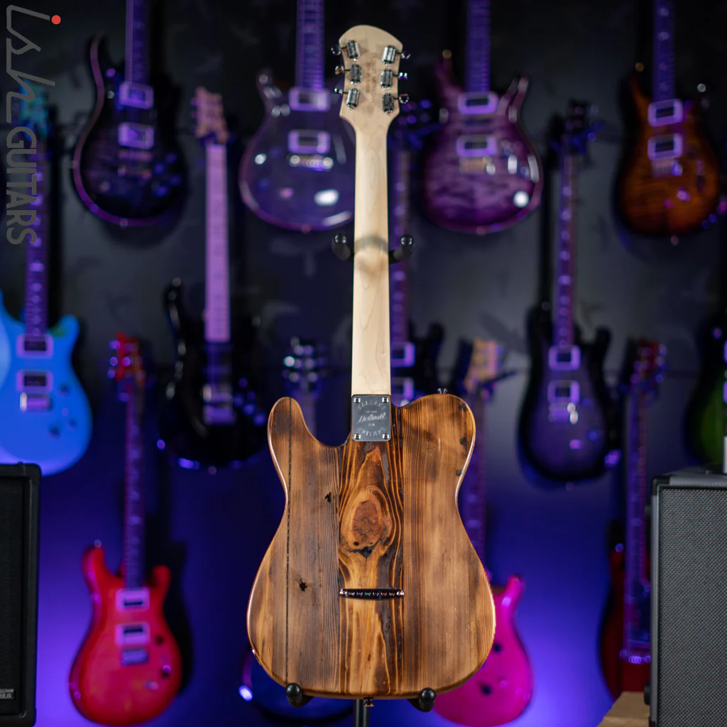 2022 Wallace Tele Style Guitar Natural Pine - Image 7