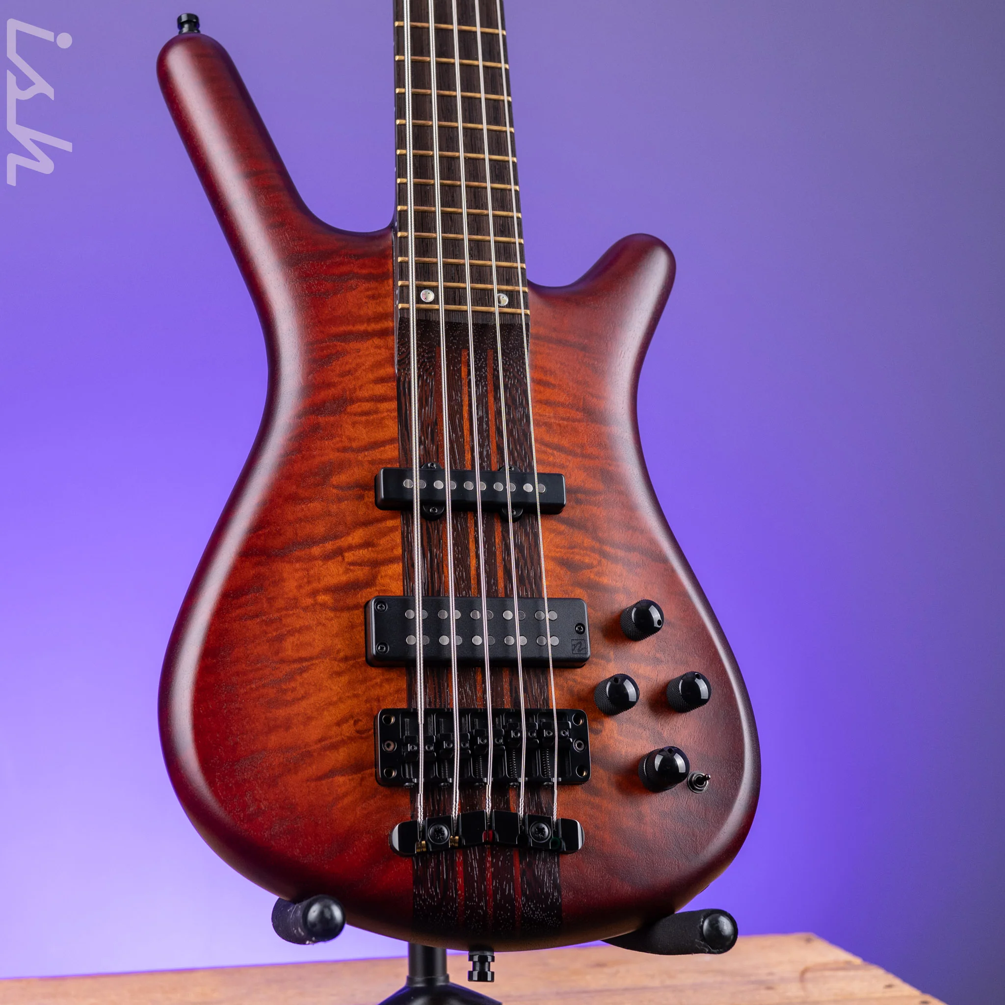 2022 Warwick Streamette 5 Masterbuilt 33/35 Special Amberburst Transparent Satin Finish