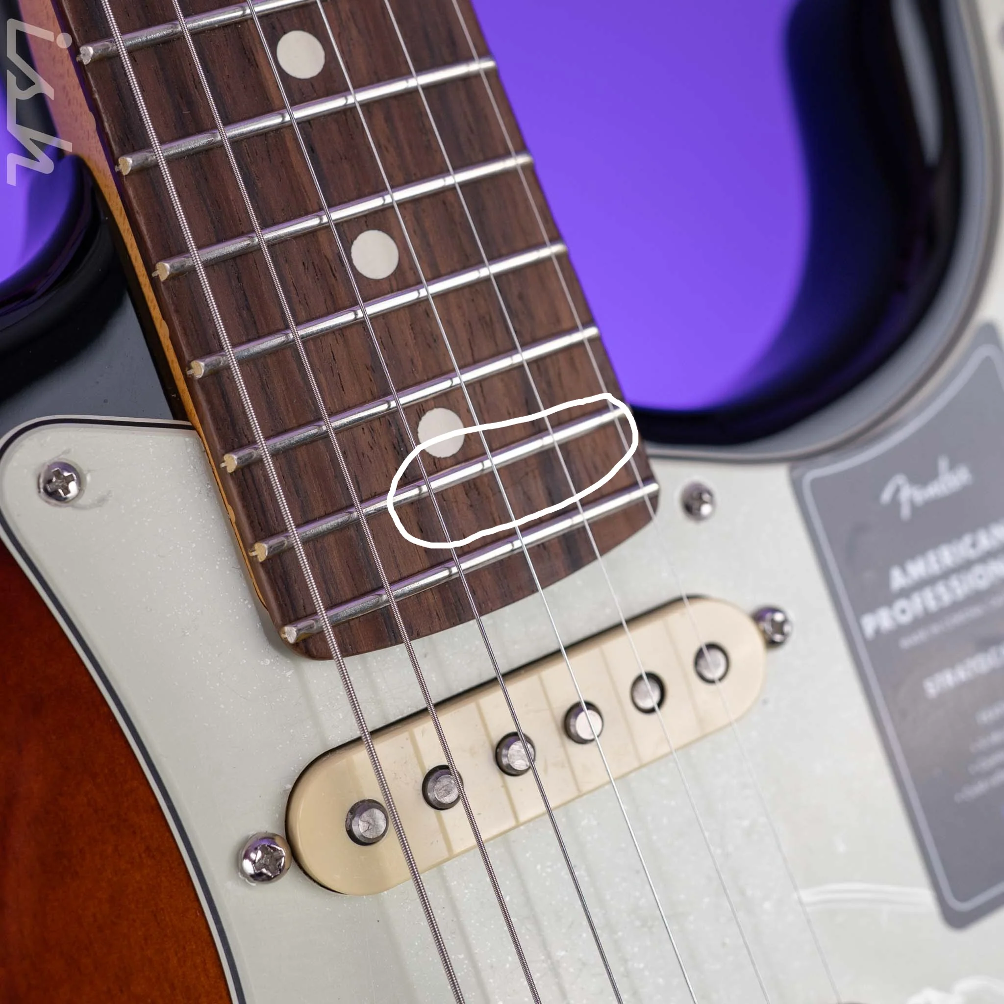 2023 Fender American Professional II Stratocaster 2-Color Sunburst - Image 6