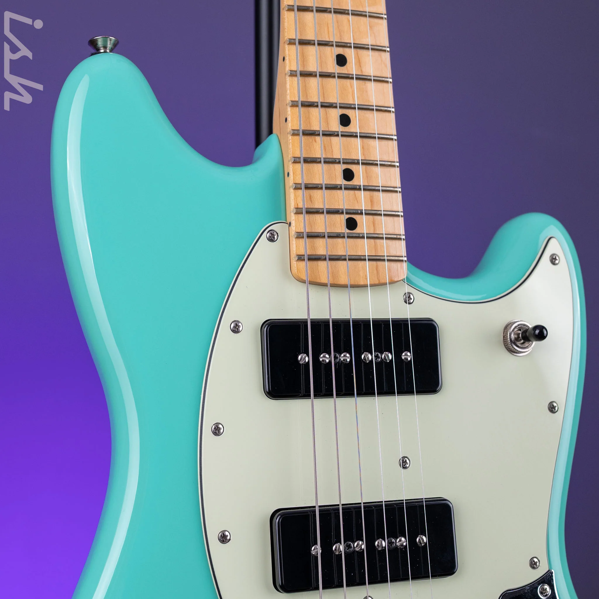 2023 Fender Player Mustang 90 Seafoam Green - Image 4