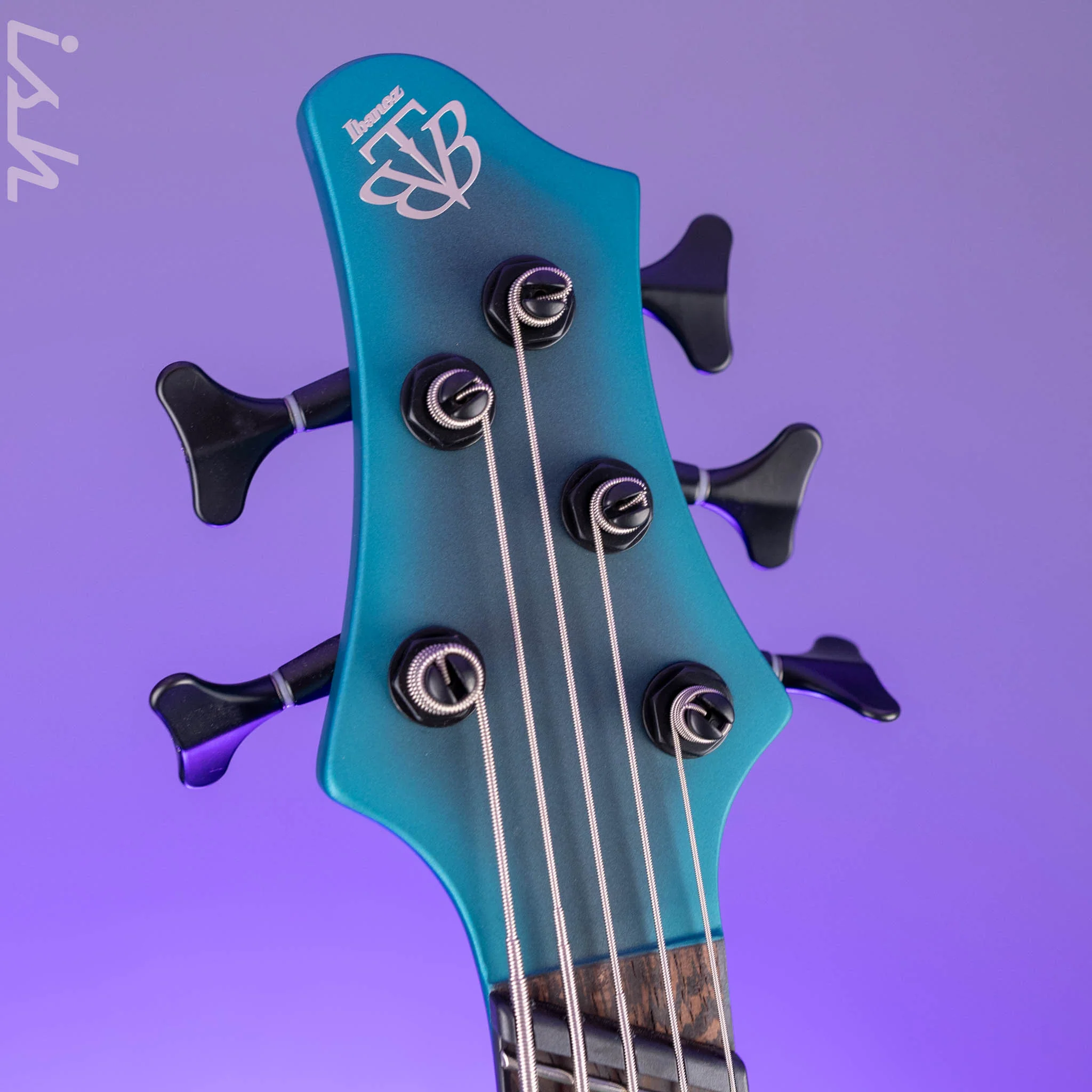 Ibanez BTB605MS Multi-Scale 5-String Bass Cerulean Aura Burst Matte Demo - Image 7