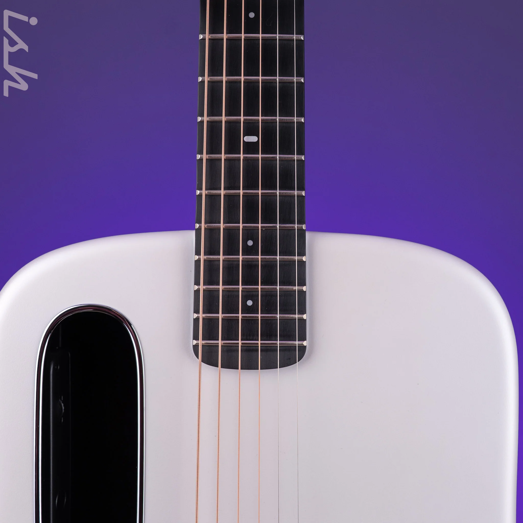 2023 LAVA ME 4 Carbon 38" Smart Acoustic-Electric Guitar White (w/ Airflow Bag) - Image 6