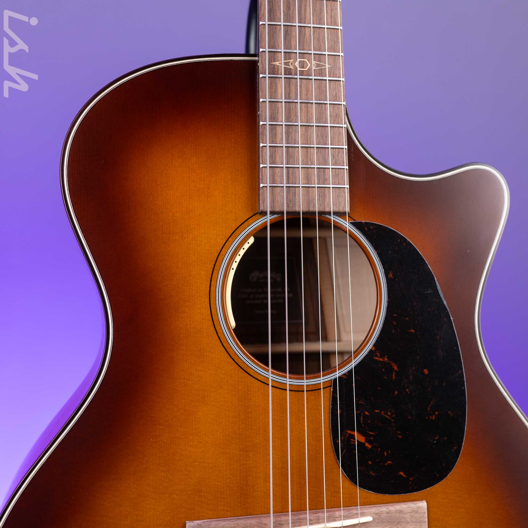 2023 Martin GPCE Inception Acoustic-Electric Guitar Amber Fade Sunburst - Image 4
