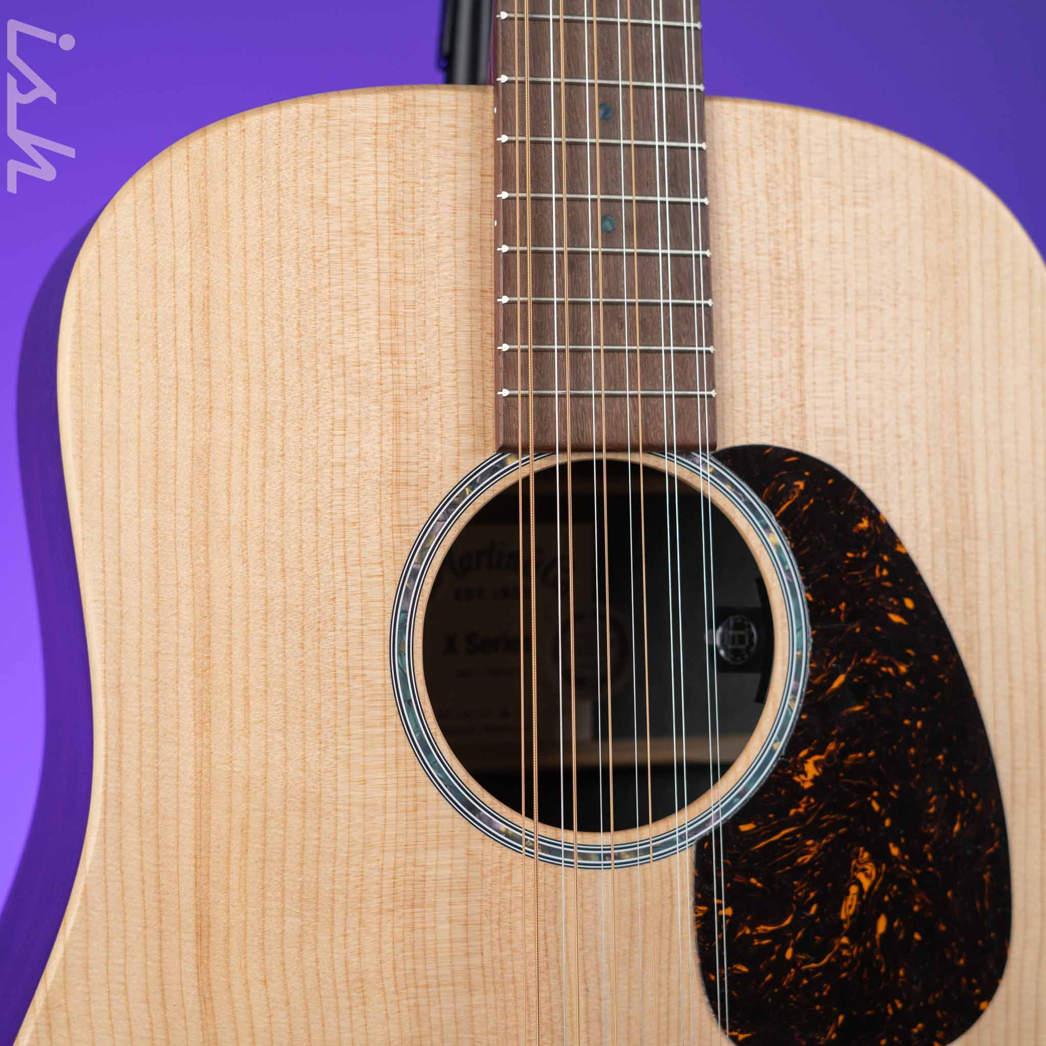 2023 Martin X-Series D-X2E 12-String Acoustic-Electric Guitar Natural - Image 3