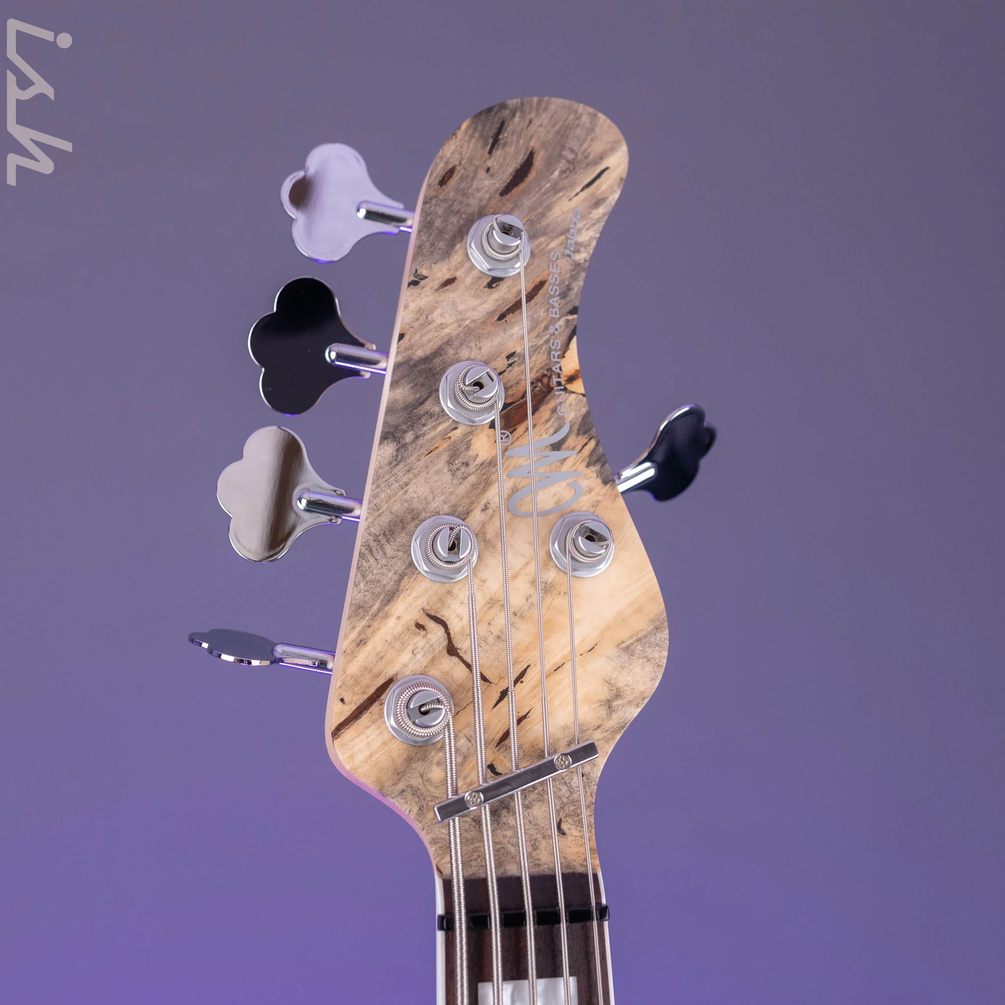 Mayones Jabba Custom 5 Buckeye Burl Trans Natural Satin - Image 5