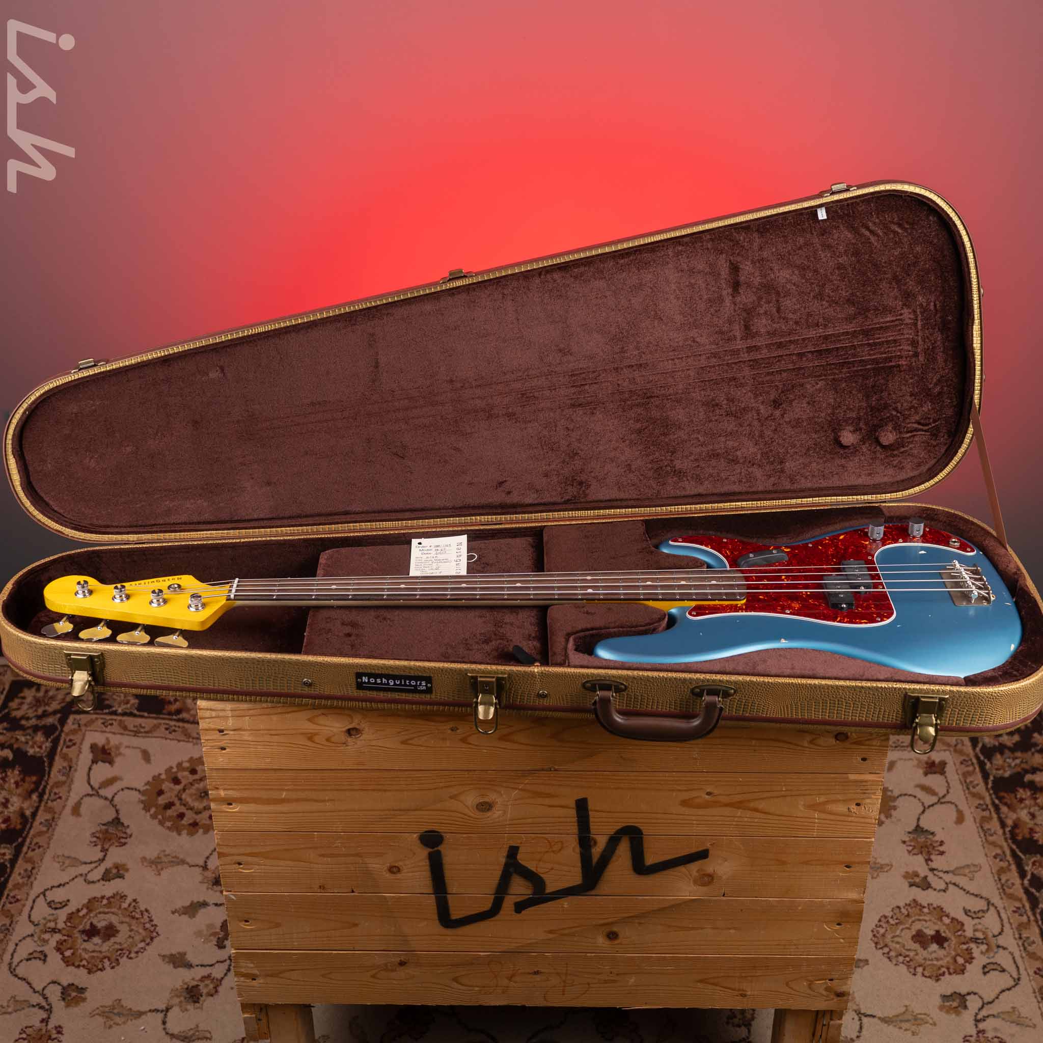 2023 Nash Guitars PB-63 Bass Ocean Turquiose Light Aging - Image 12