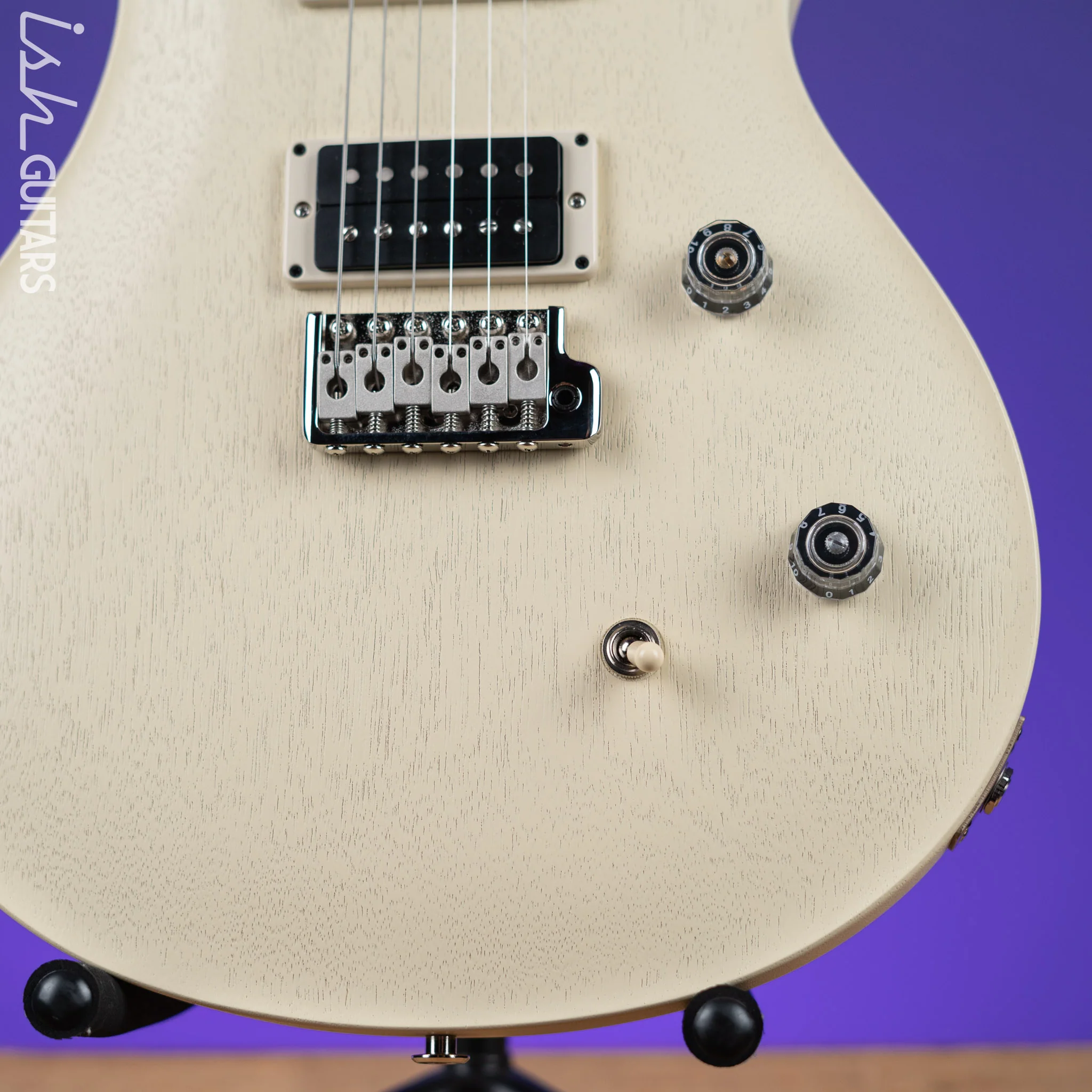 PRS CE 24 Standard Satin Nitro Electric Guitar Antique White Demo - Image 4