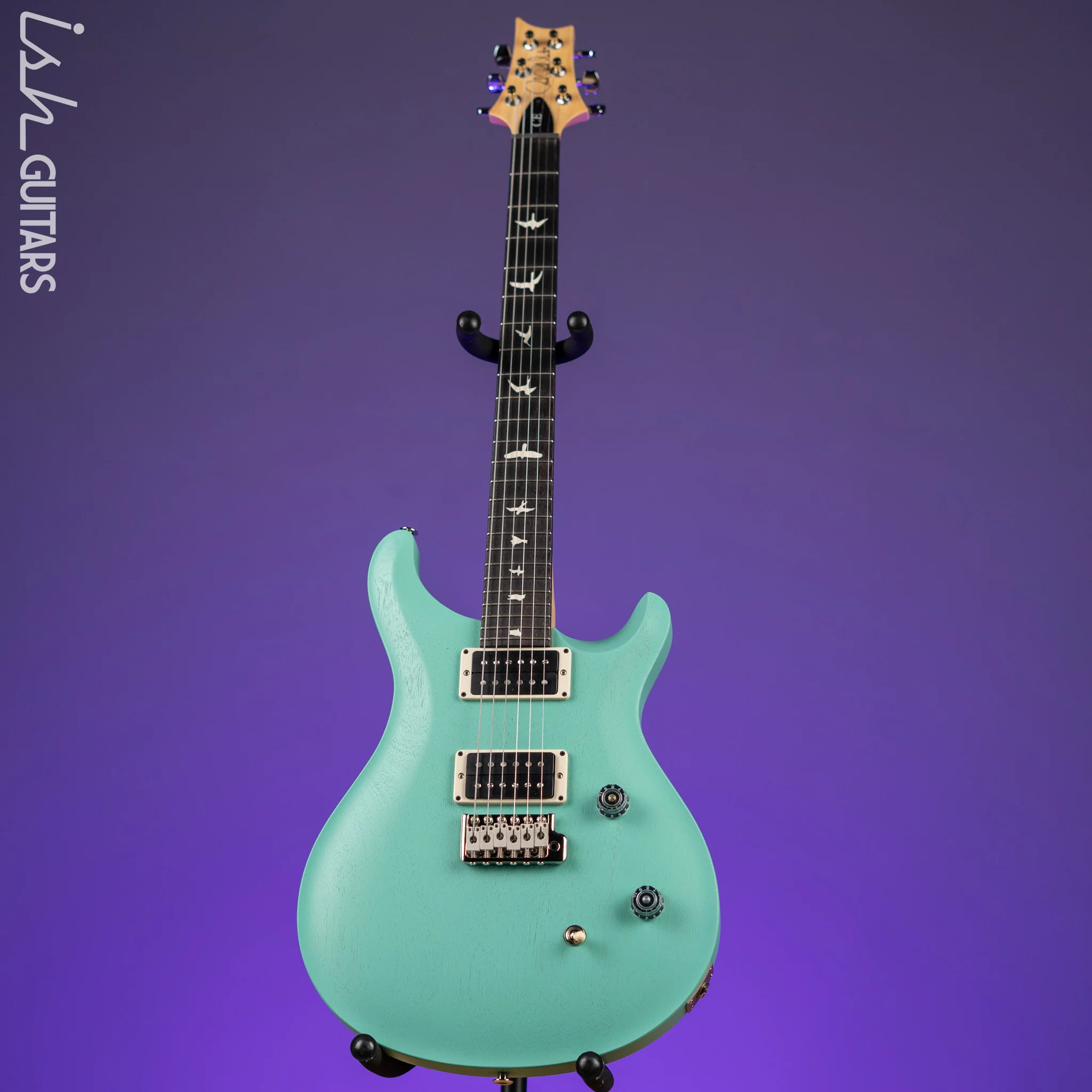 PRS CE 24 Standard Satin Nitro Electric Guitar Seafoam Green - Image 2